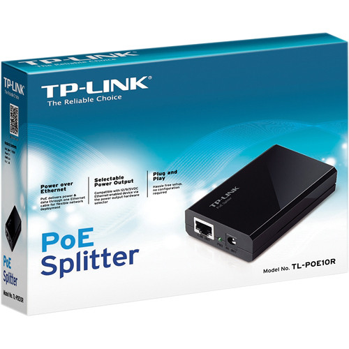 TP-Link TL-POE10R PoE splitter for powering IP cameras, phones, and access points — view 5