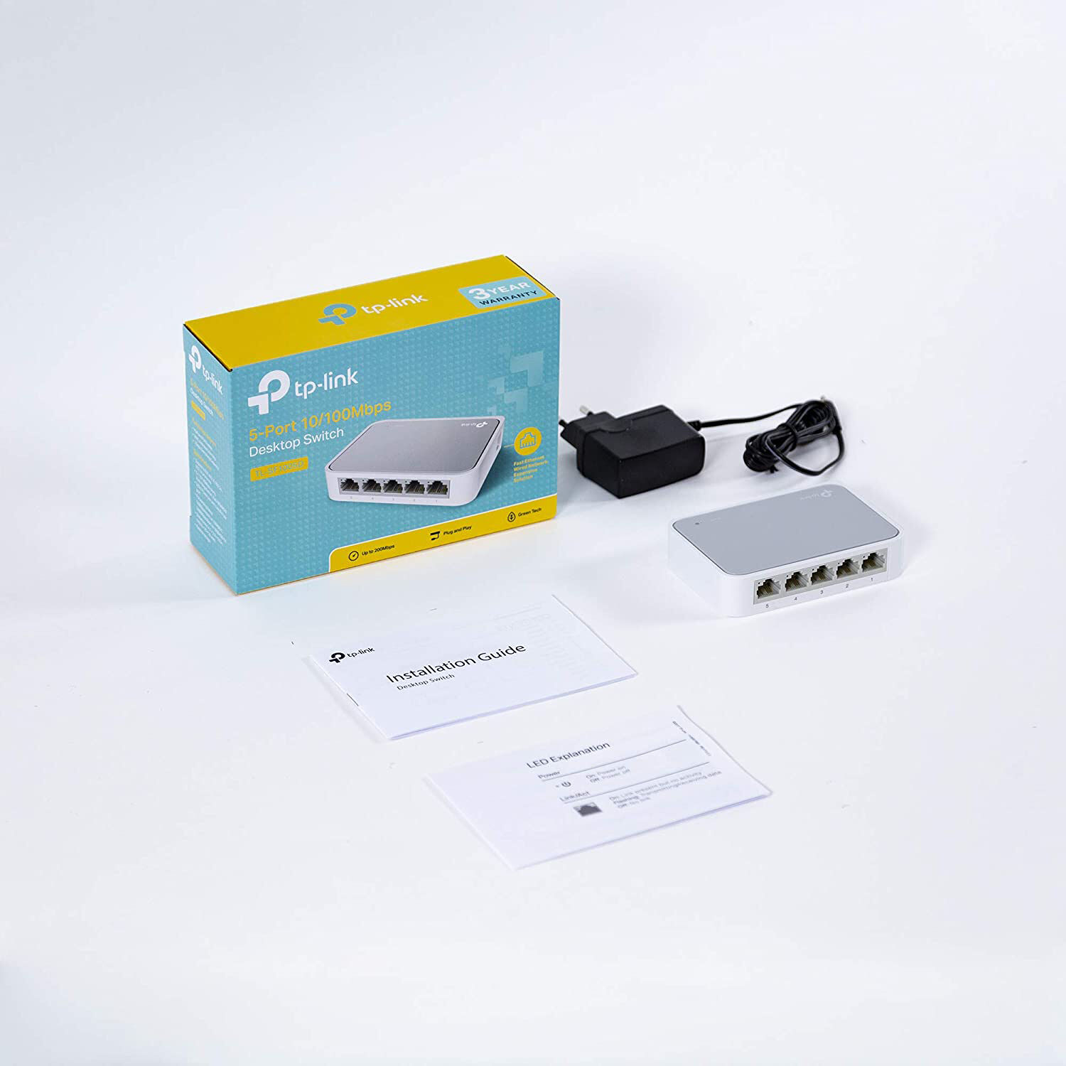 TP-Link TL-SF1005D 5-port Fast Ethernet desktop unmanaged switch — view 6