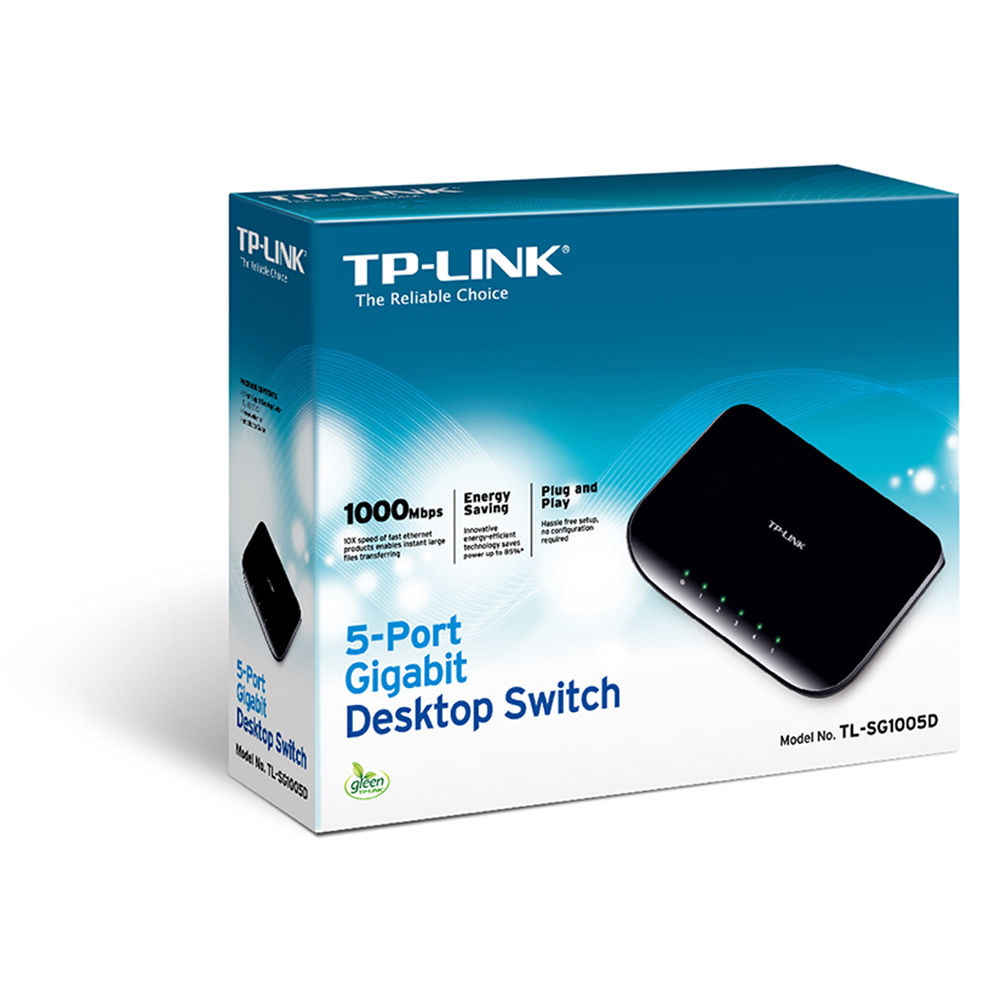 TP-Link TL-SG1005D 5-port Gigabit unmanaged desktop switch for small office networking — view 4