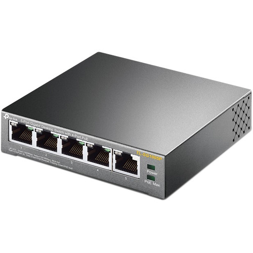 TP-Link TL-SG1005P 5-port Gigabit desktop switch with 4 PoE ports — view 4
