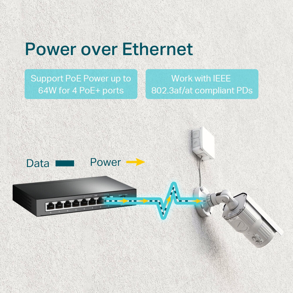 TP-Link TL-SG1008P 8-port Gigabit desktop switch with 4 PoE ports — view 4