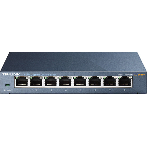 TP-Link TL-SG108 8-port Gigabit unmanaged desktop switch for compact wired expansion — view 3