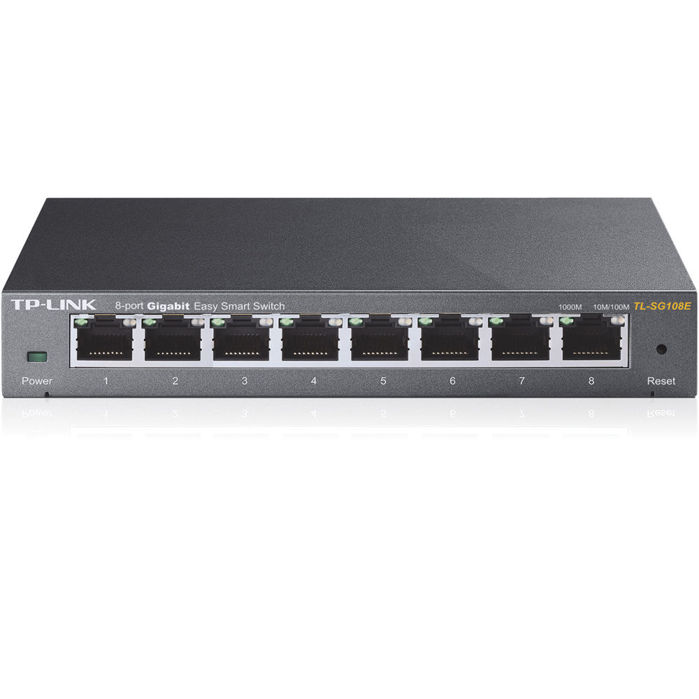 TP-Link TL-SG108E 8-port Gigabit Easy Smart switch for small business networking — view 2