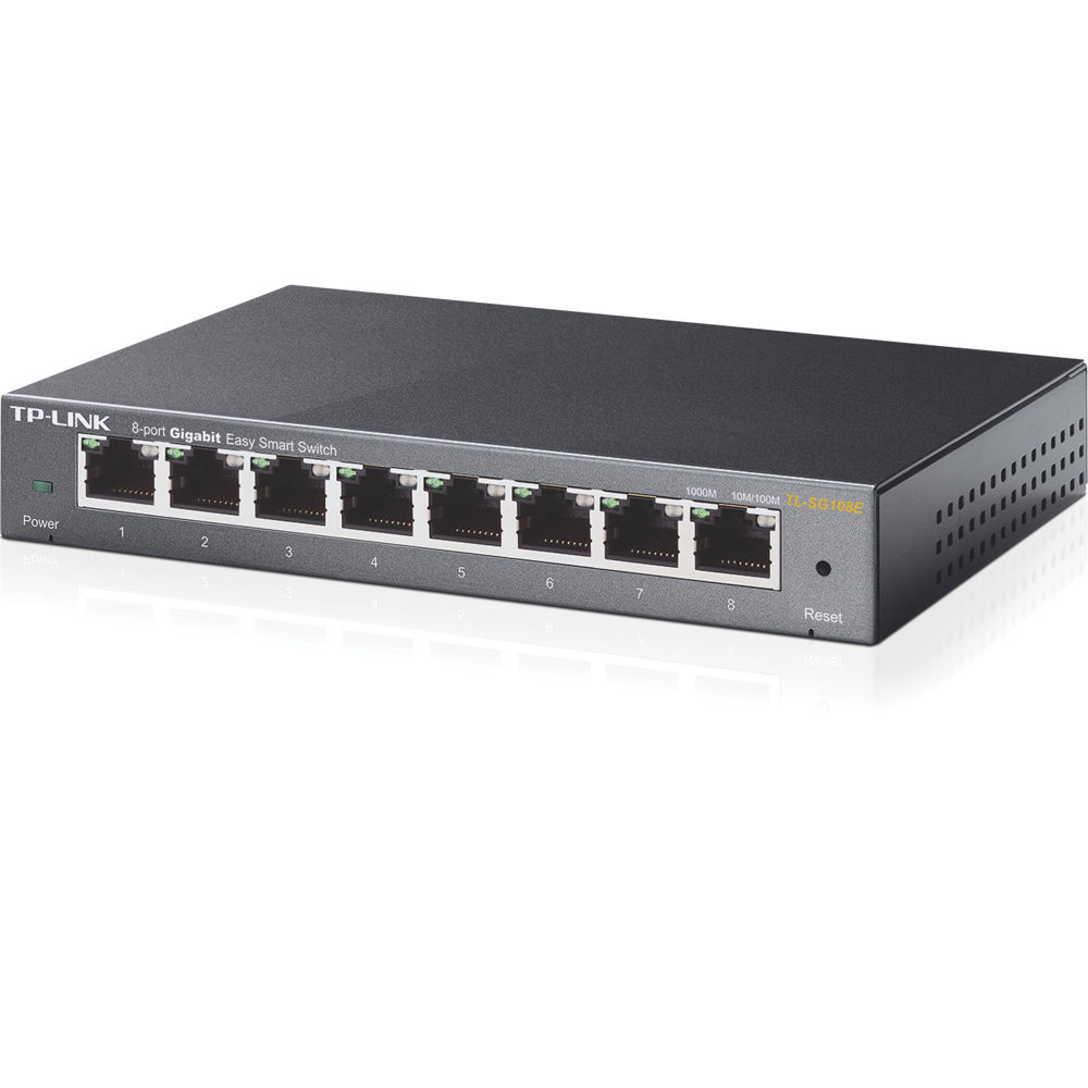 TP-Link TL-SG108E 8-port Gigabit Easy Smart switch for small business networking — view 3