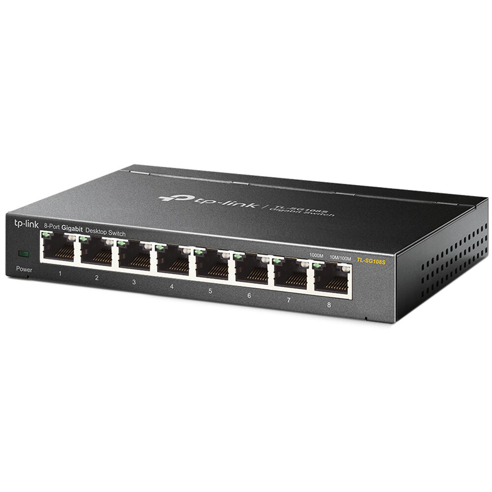 TP-Link TL-SG108S 8-port Gigabit unmanaged metal switch — view 2