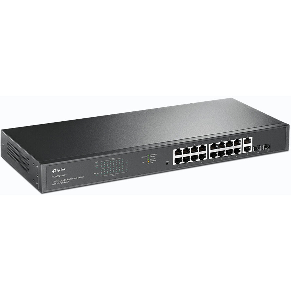 TP-Link TL-SG1218MP 10-port Gigabit Easy Smart switch with 8 PoE+ ports — view 2