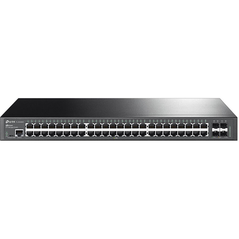 TP-Link JetStream TL-SG3452X 48-port Gigabit L2+ managed switch with 4 10G SFP+ uplinks — view 2