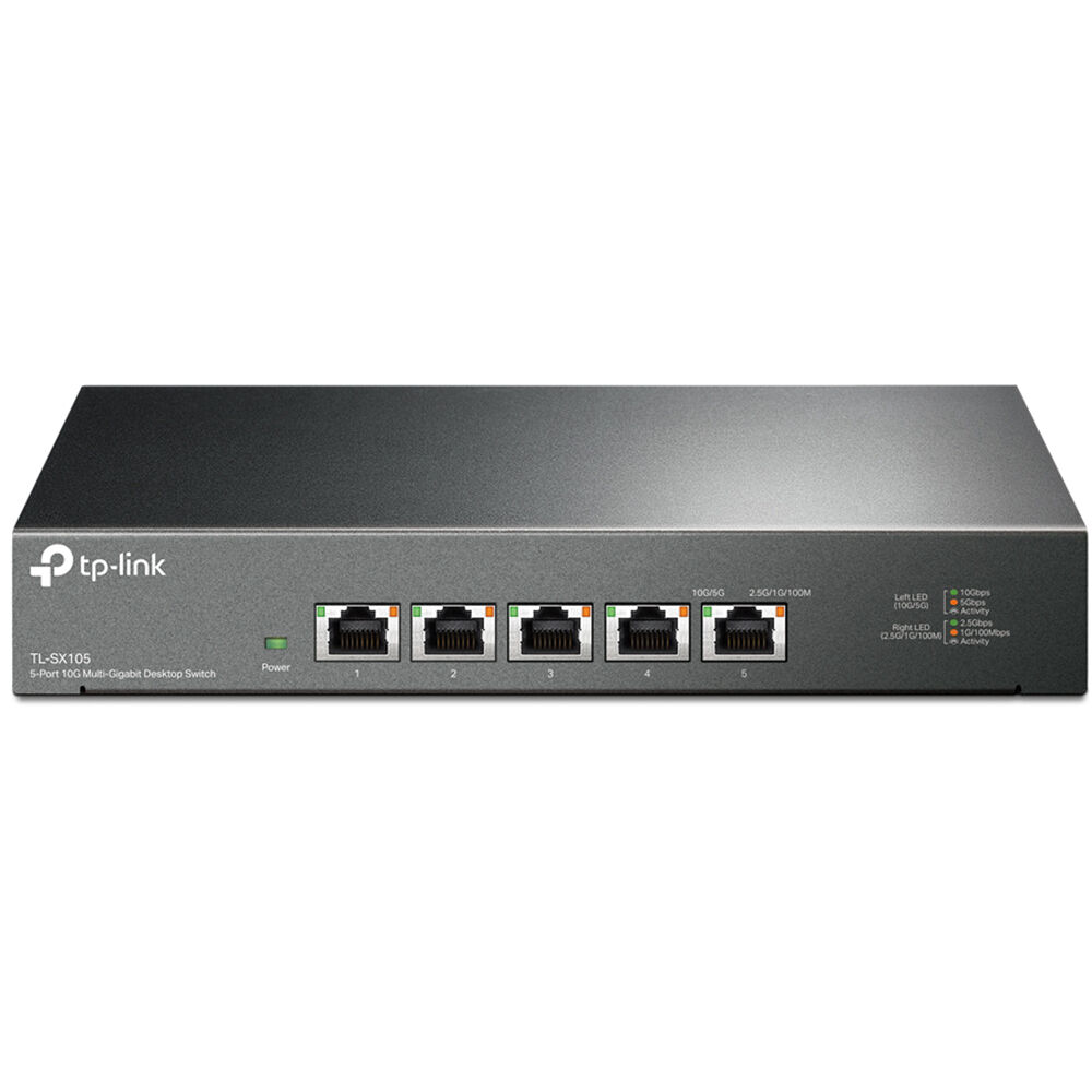TP-Link TL-SX105 5-port 10G multi-gigabit unmanaged desktop switch — view 2
