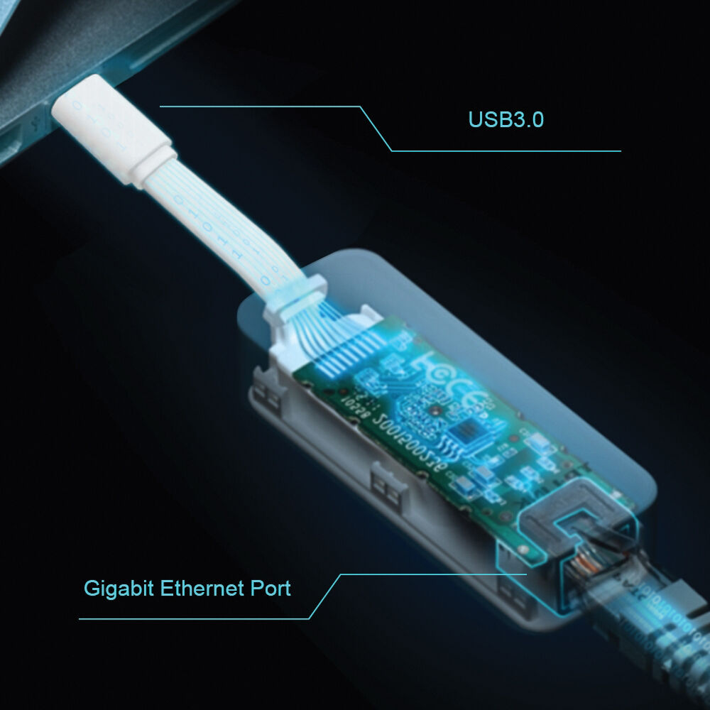 TP-Link UE300C USB Type-C to RJ45 Gigabit Ethernet adapter with single RJ-45 port — view 5