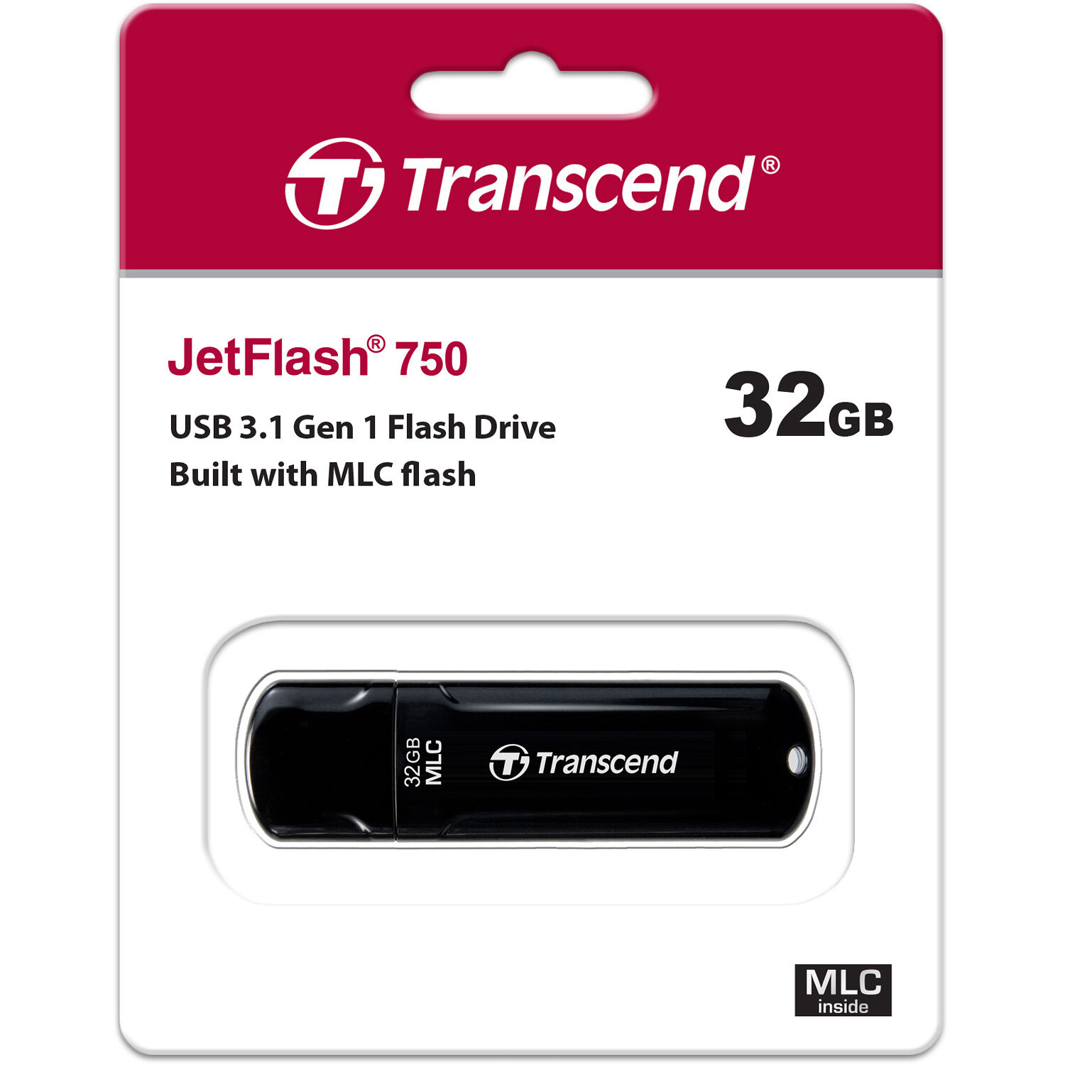 Transcend JetFlash 750 32 GB USB Type-A flash drive — view 4