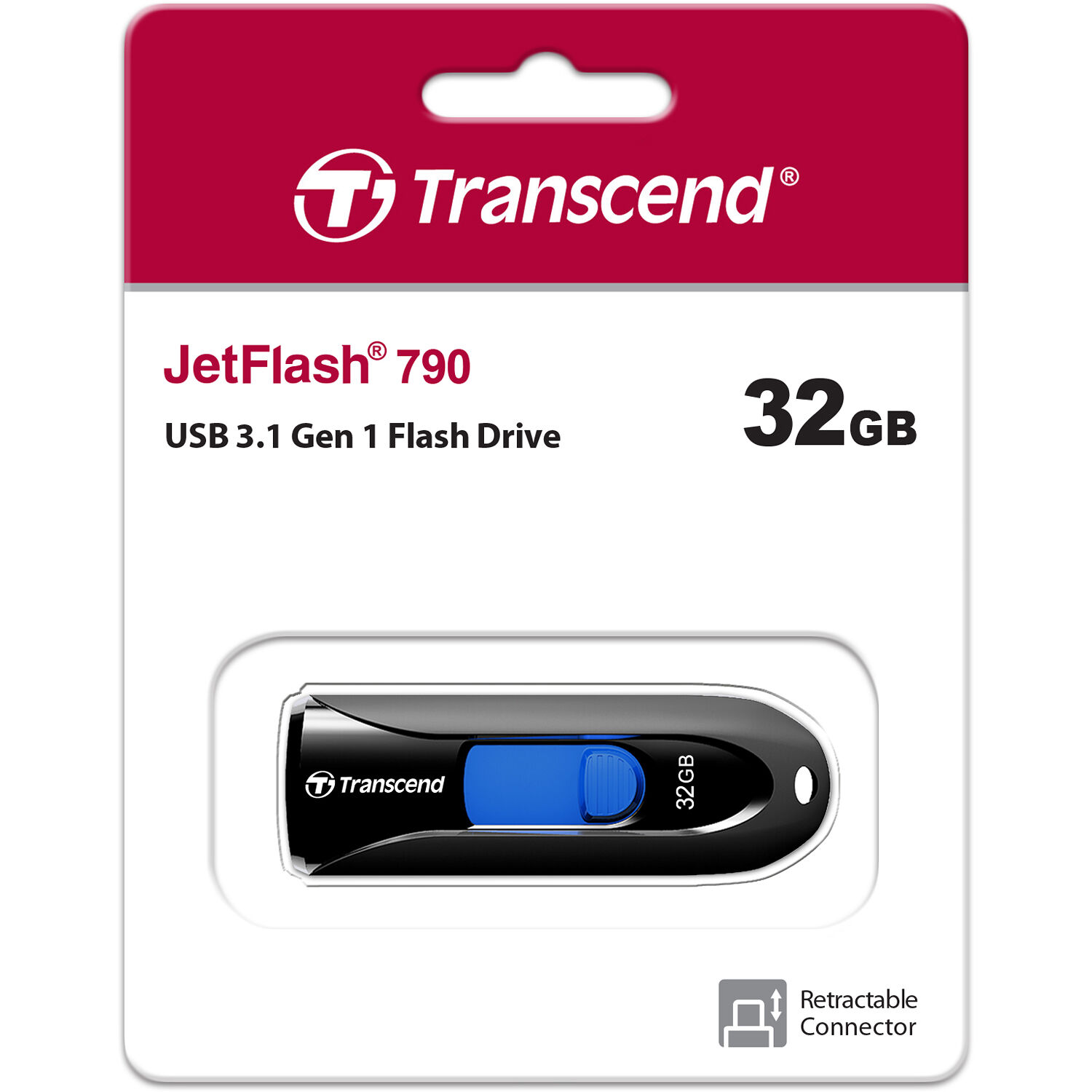 32GB, USB3.1, FLASH DRIVE, CAPLESS, BLACK — view 5