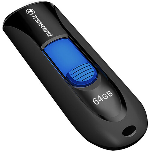 64GB, USB3.1, FLASH DRIVE, CAPLESS, BLACK — view 4