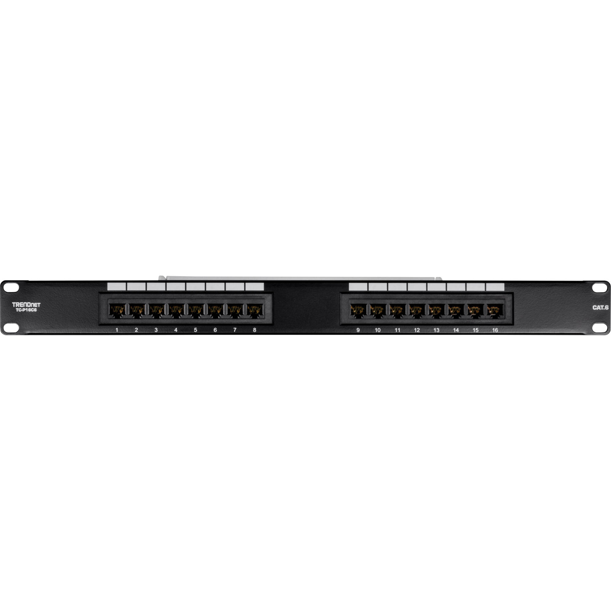 Cat6 16-port Unshielded Patch Panel — view 2