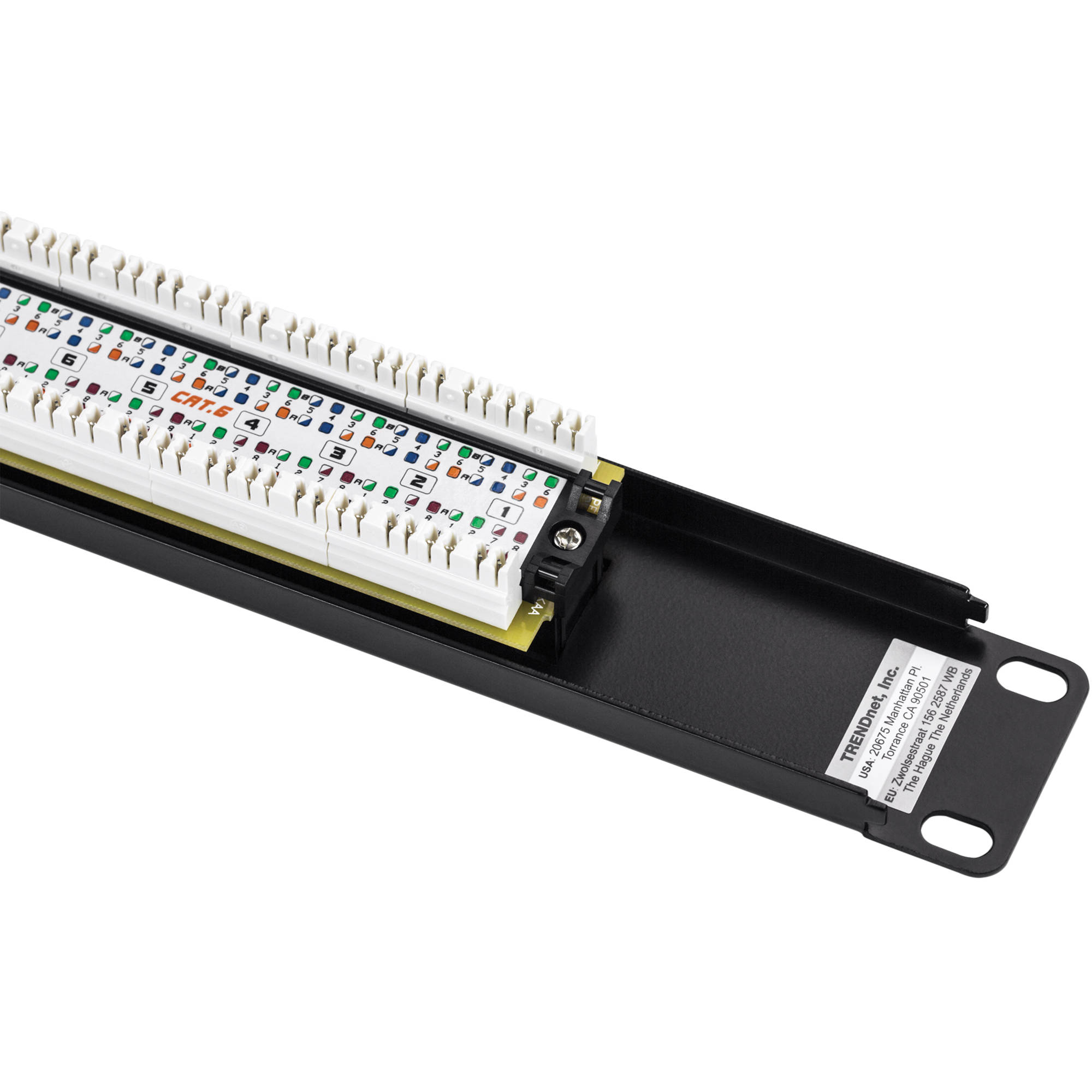 Cat6 16-port Unshielded Patch Panel — view 5