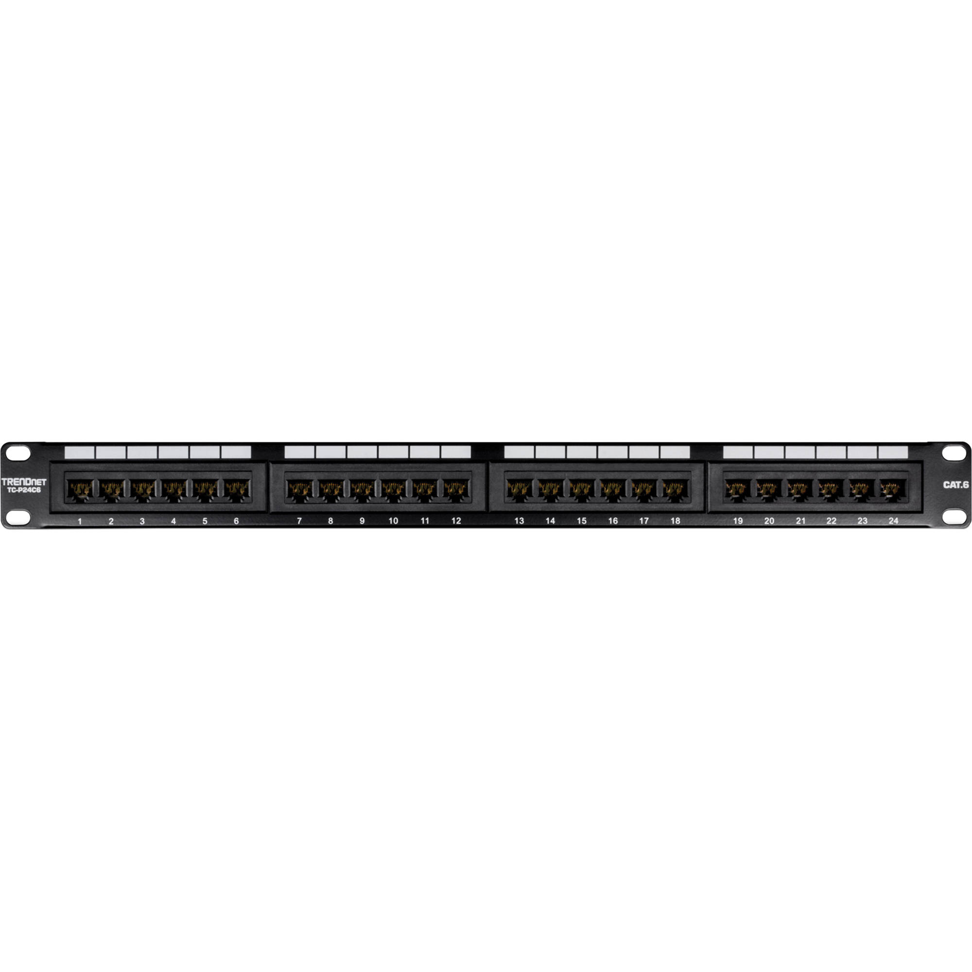 24-port Cat6 Unshielded Patch Panel — view 2