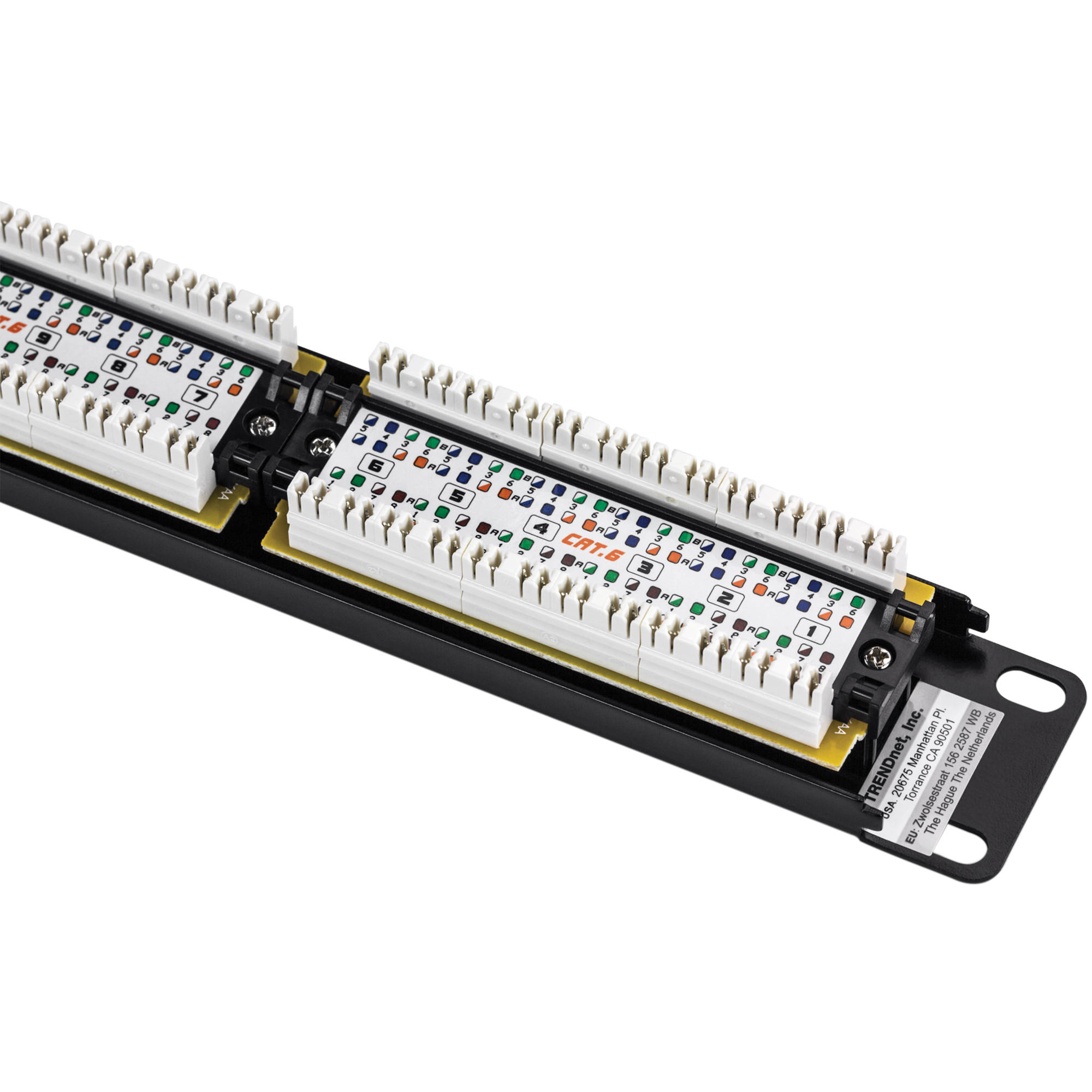 24-port Cat6 Unshielded Patch Panel — view 4