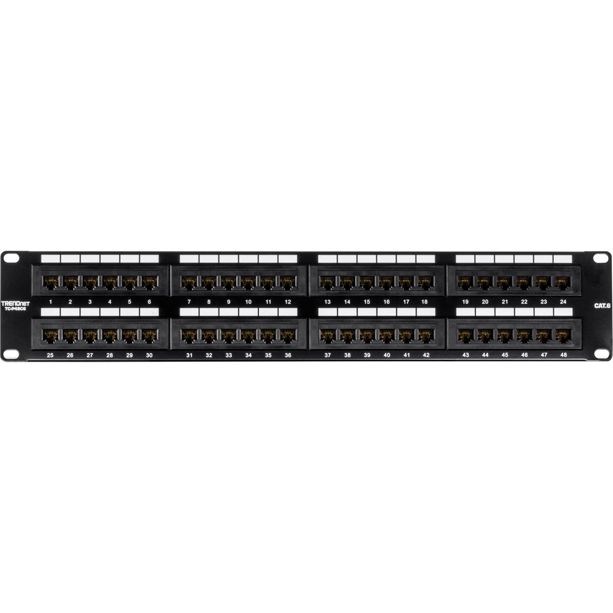 Cat6 48-port Unshielded Patch Panel — view 2