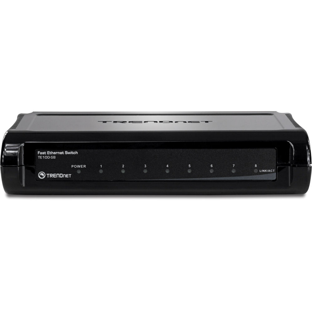TRENDnet TE100-S8 8-port Fast Ethernet unmanaged desktop switch — view 2