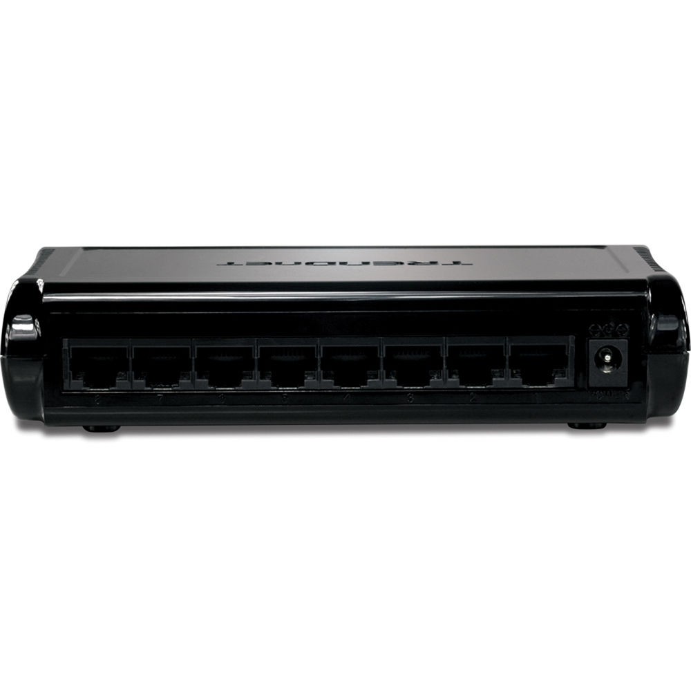 TRENDnet TE100-S8 8-port Fast Ethernet unmanaged desktop switch — view 3