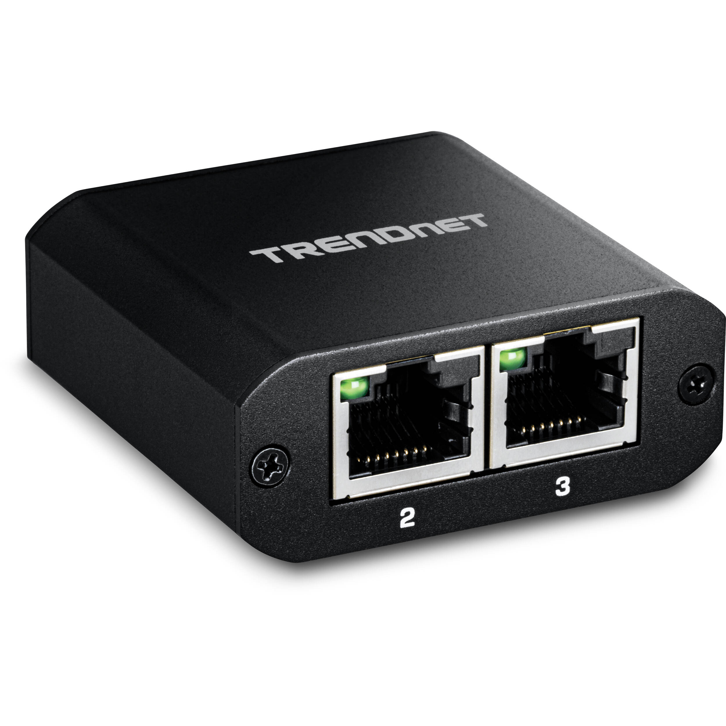 TRENDnet TEG-102S 2-port Gigabit Ethernet splitter with compact desktop design — view 3