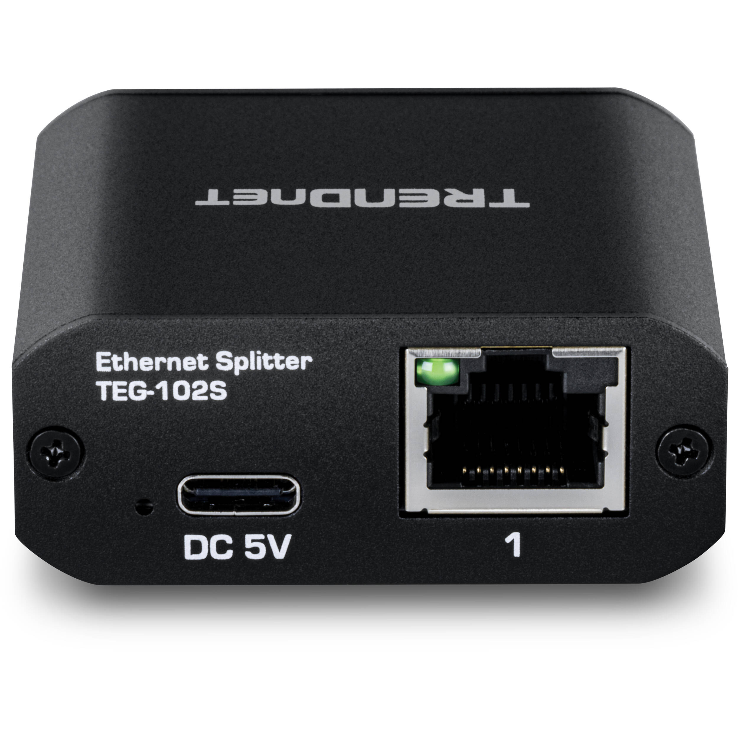 TRENDnet TEG-102S 2-port Gigabit Ethernet splitter with compact desktop design — view 4