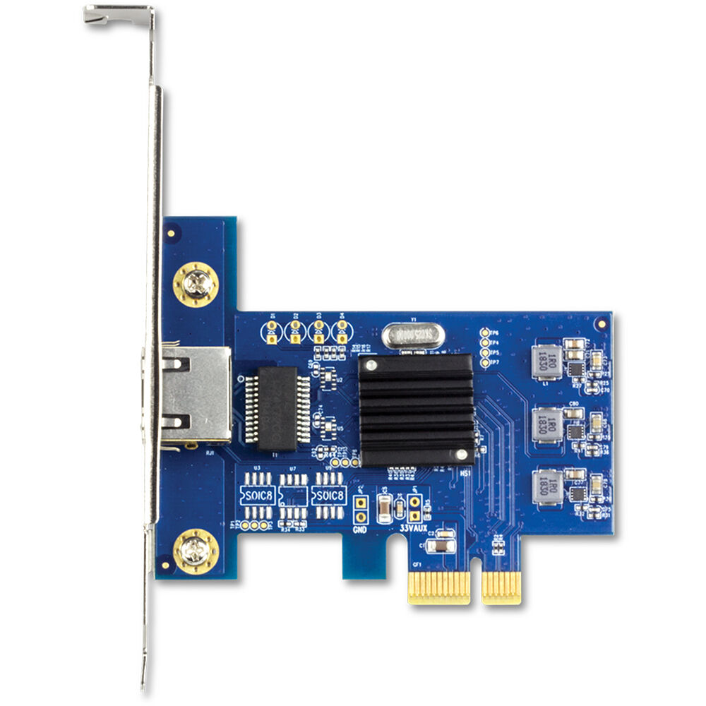 TRENDnet TEG-25GECTX 2.5GBASE-T PCIe network adapter with standard and low-profile brackets — view 3