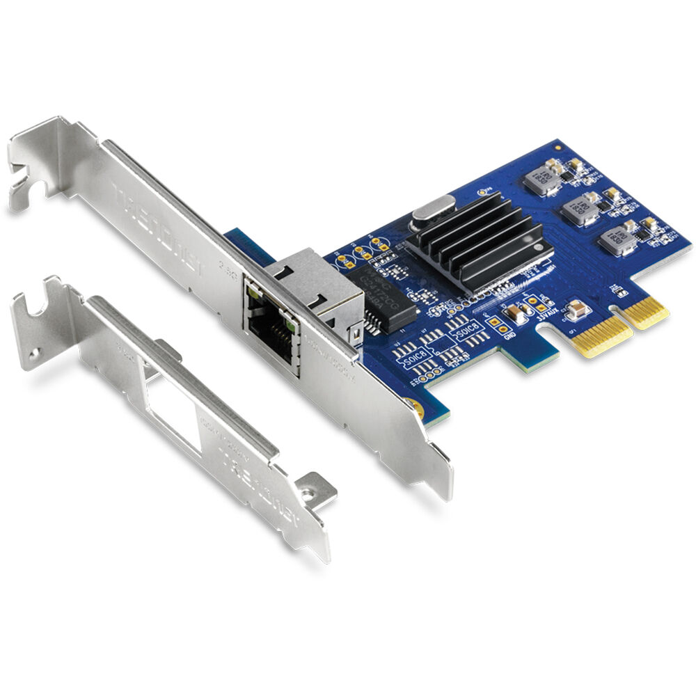 TRENDnet TEG-25GECTX 2.5GBASE-T PCIe network adapter with standard and low-profile brackets — view 4