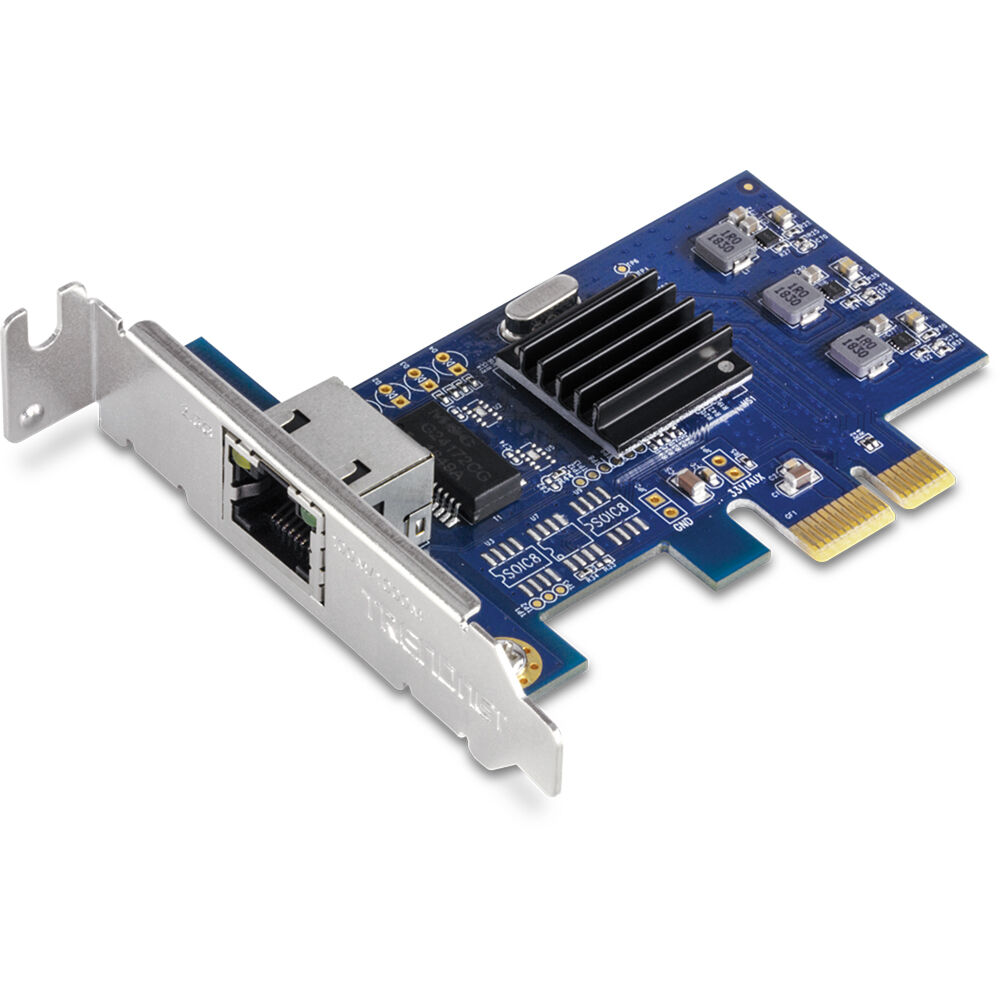 TRENDnet TEG-25GECTX 2.5GBASE-T PCIe network adapter with standard and low-profile brackets — view 5
