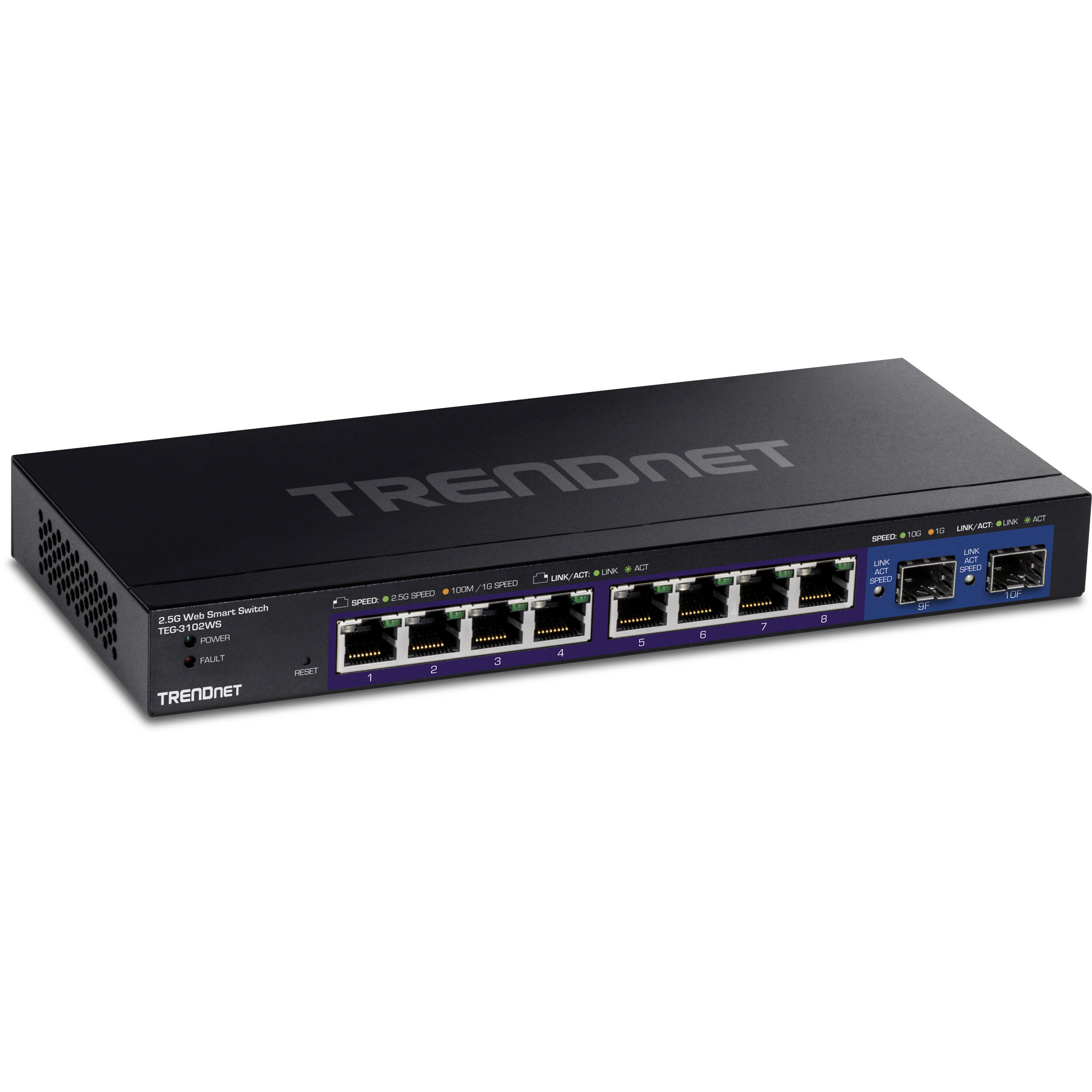TRENDnet TEG-3102WS 10-port multi-gig web smart switch for managed access-layer networking — view 2