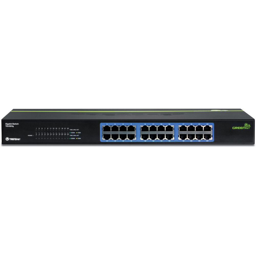 TRENDnet TEG-S24DG 24-port Gigabit GREENnet unmanaged switch — view 2