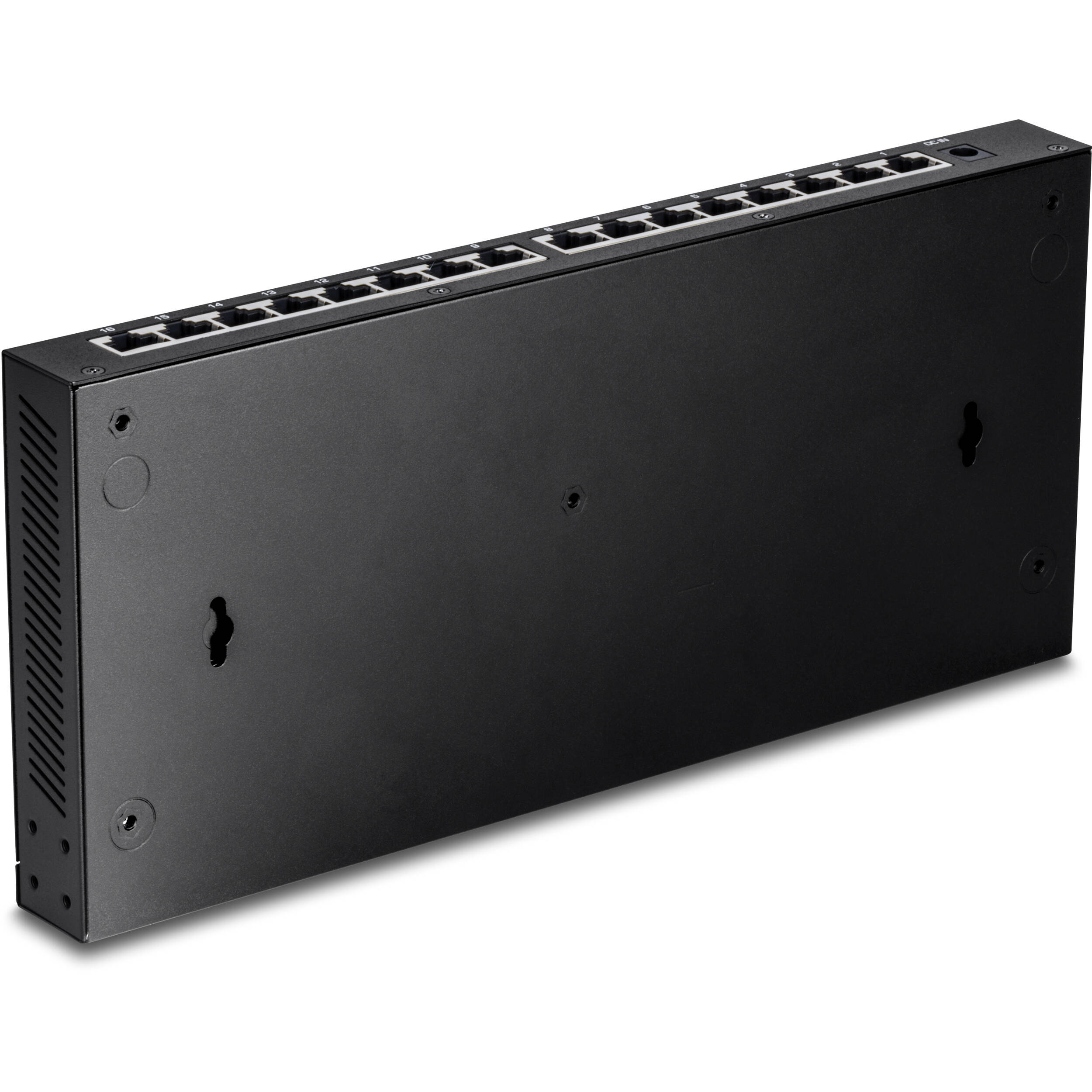 TRENDnet TEG-S3160 16-port unmanaged 2.5 Gigabit Ethernet switch for rack, wall, or desktop deployment — view 4
