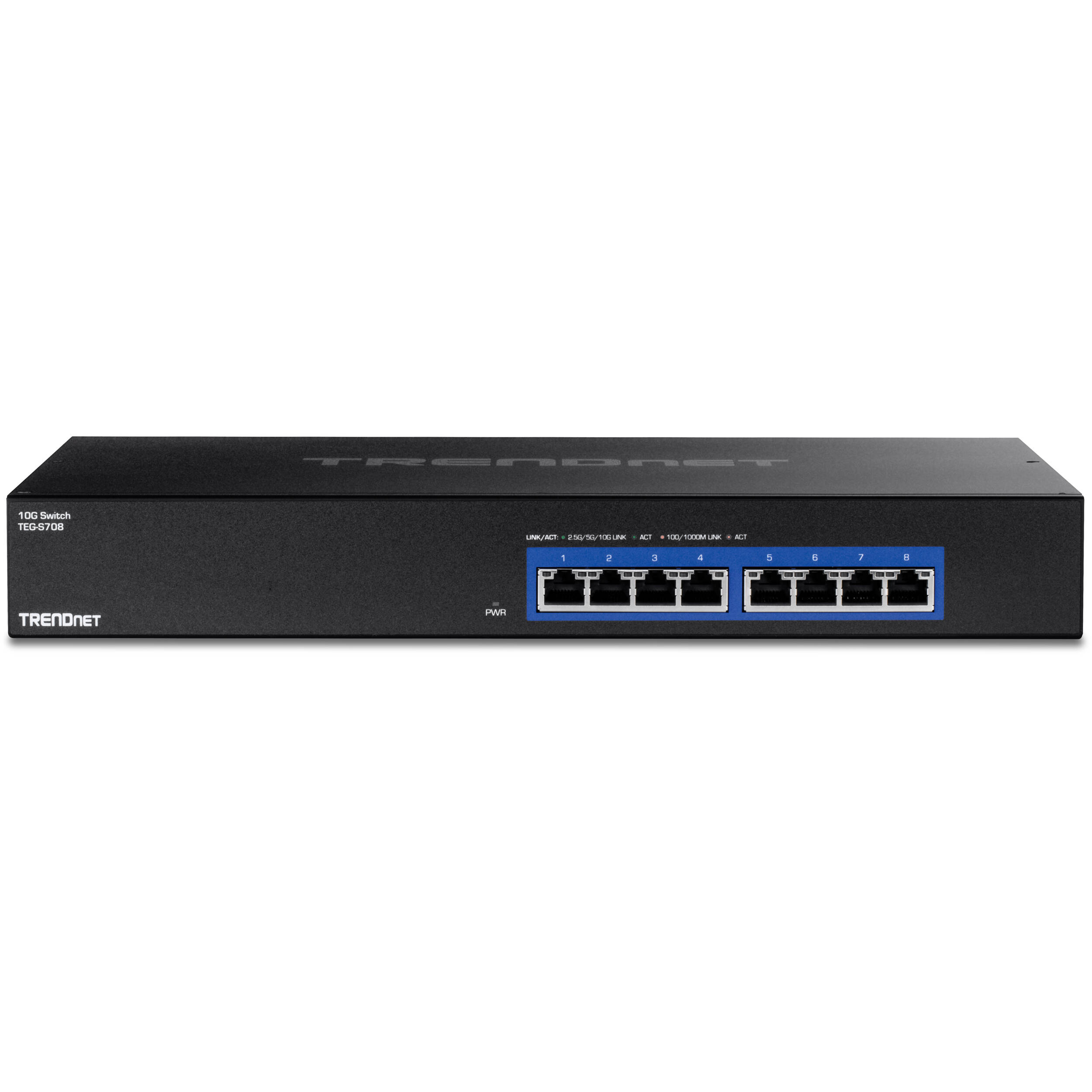 TRENDnet TEG-S708 8-port 10G unmanaged desktop switch — view 2