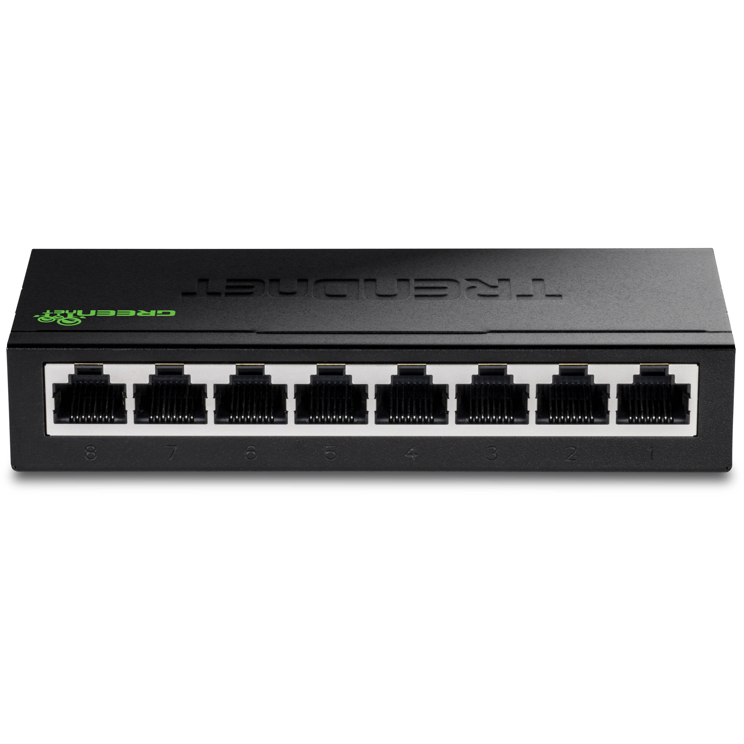 TRENDnet TEG-S80G 8-port Gigabit desktop switch with GREENnet power-saving technology — view 2