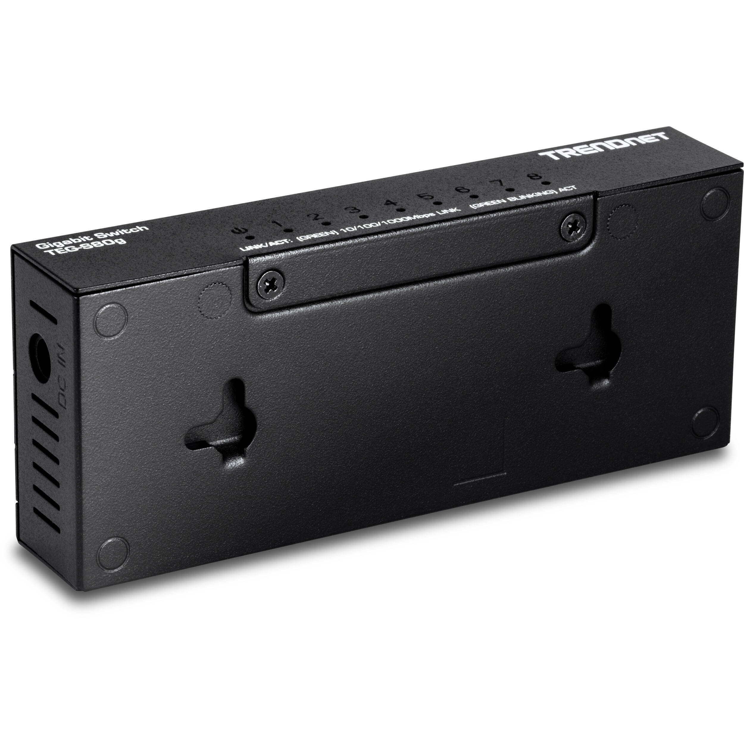 TRENDnet TEG-S80G 8-port Gigabit desktop switch with GREENnet power-saving technology — view 4