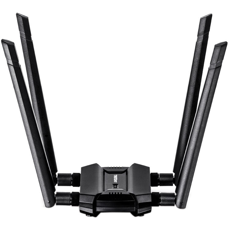 TRENDnet TEW-809UB AC1900 dual-band wireless USB adapter with detachable antennas — view 2