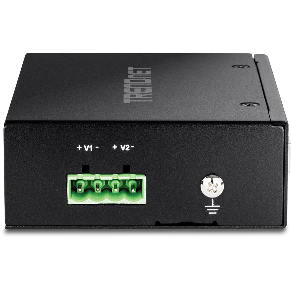 TRENDnet TI-BF22SFP industrial 2-port SFP to Gigabit PoE++ media converter — view 3