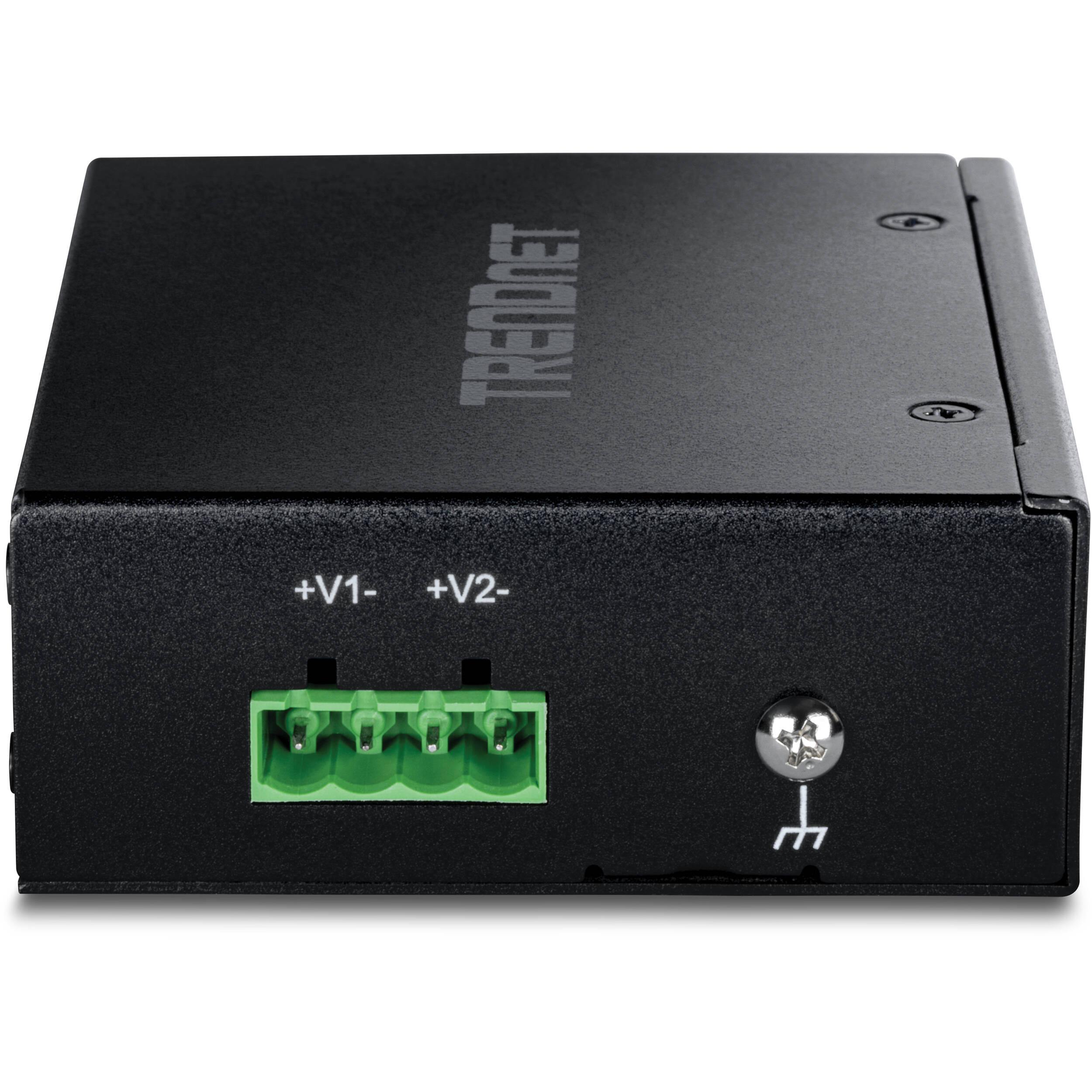 TRENDnet TI-E50 5-port industrial fast switch with IP30 metal housing and fanless design — view 3
