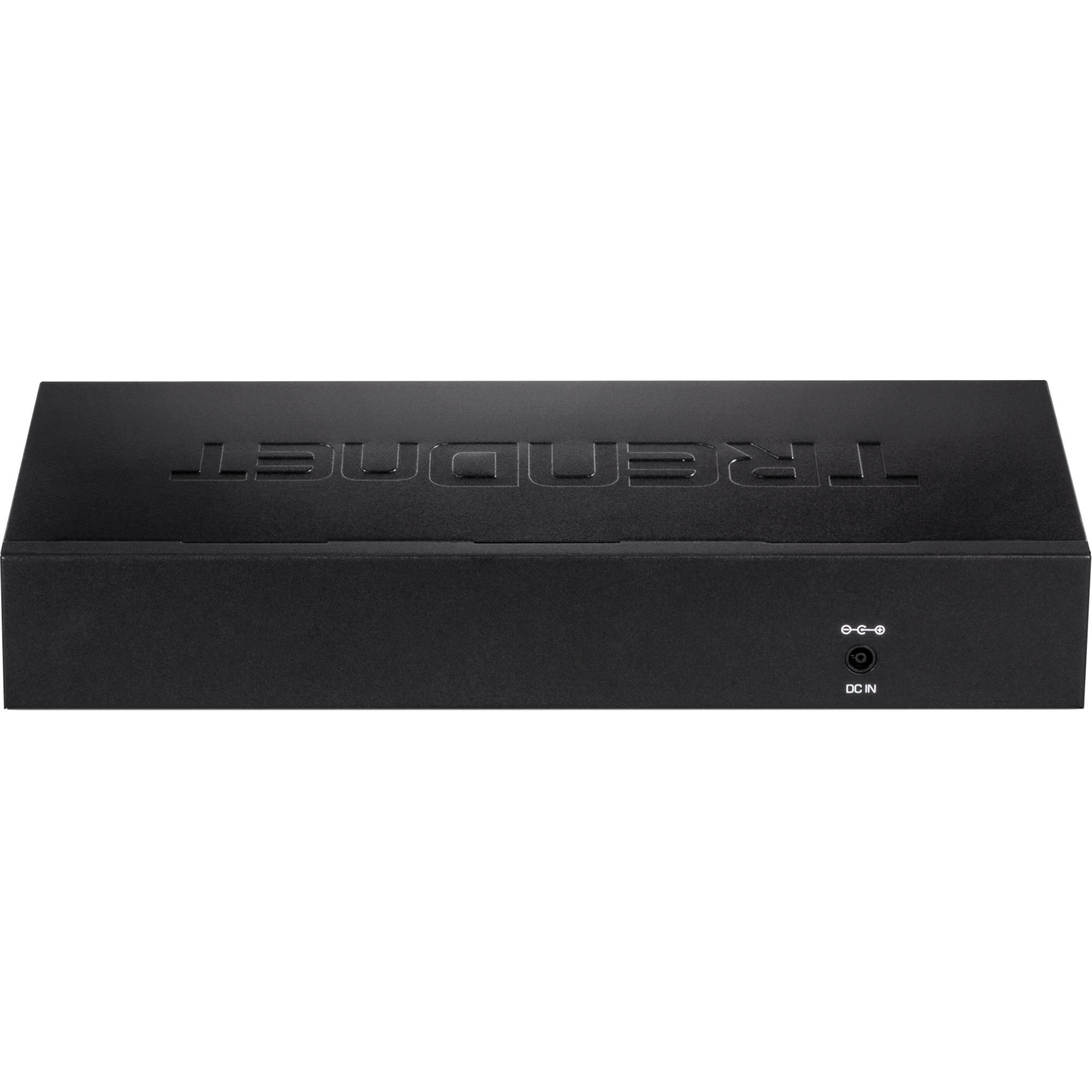 TRENDnet TPE-082WS 10-port Gigabit Web Smart PoE+ rack-mount switch with 8 PoE+ ports — view 3