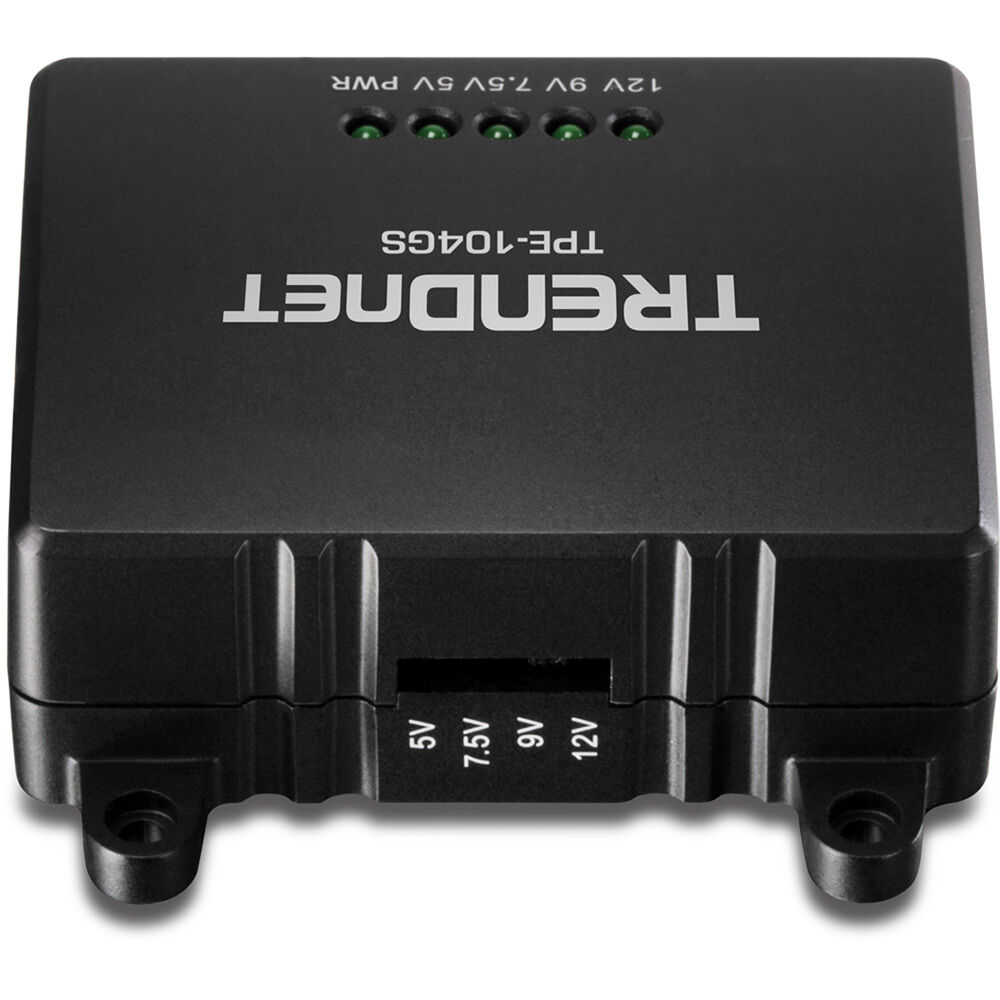 TRENDnet TPE-104GS Gigabit PoE splitter with selectable 5 V to 12 V output — view 3