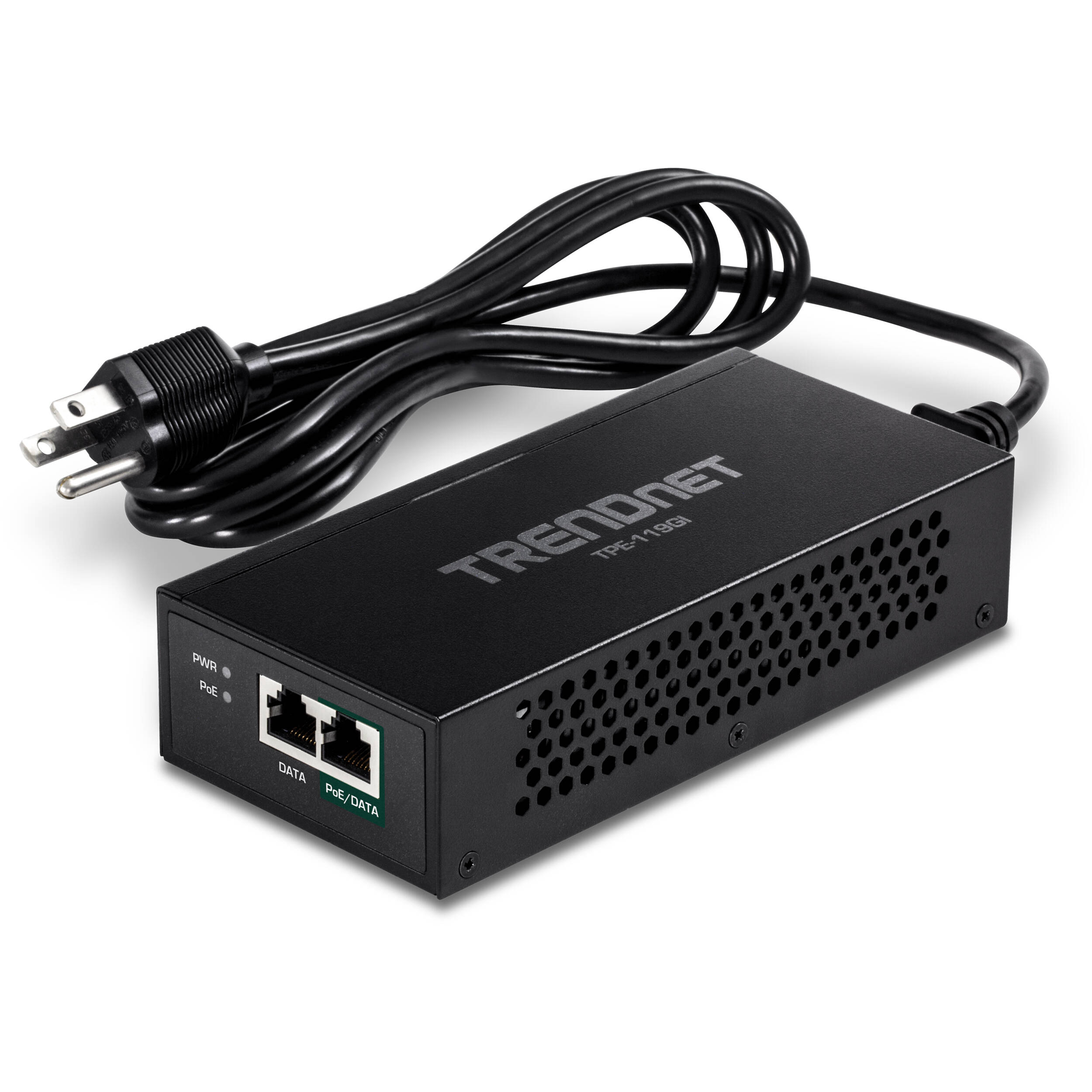 TRENDnet TPE-119GI Gigabit PoE++ injector delivering 95 W for high-power network devices — view 5