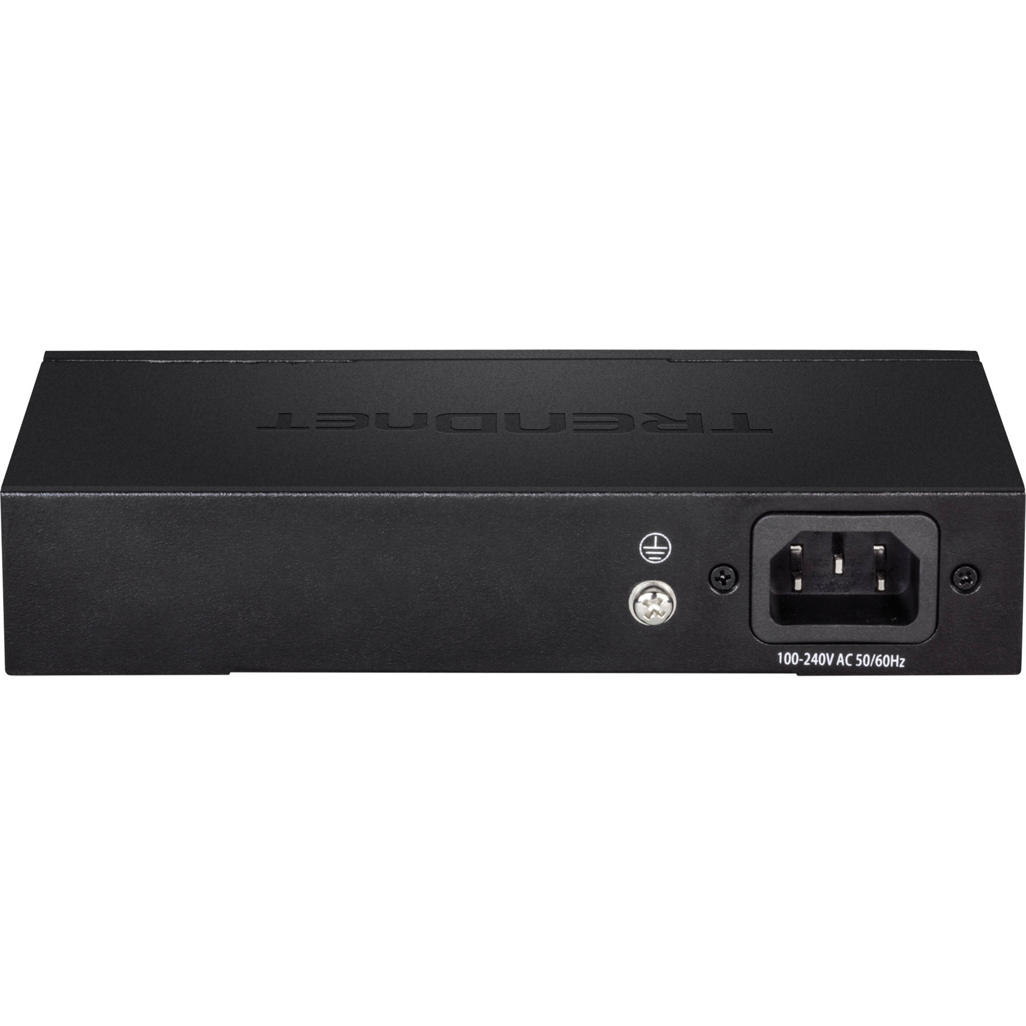 TRENDnet TPE-S50 5-port Fast Ethernet PoE switch with 4 PoE ports and wall-mountable metal chassis — view 3
