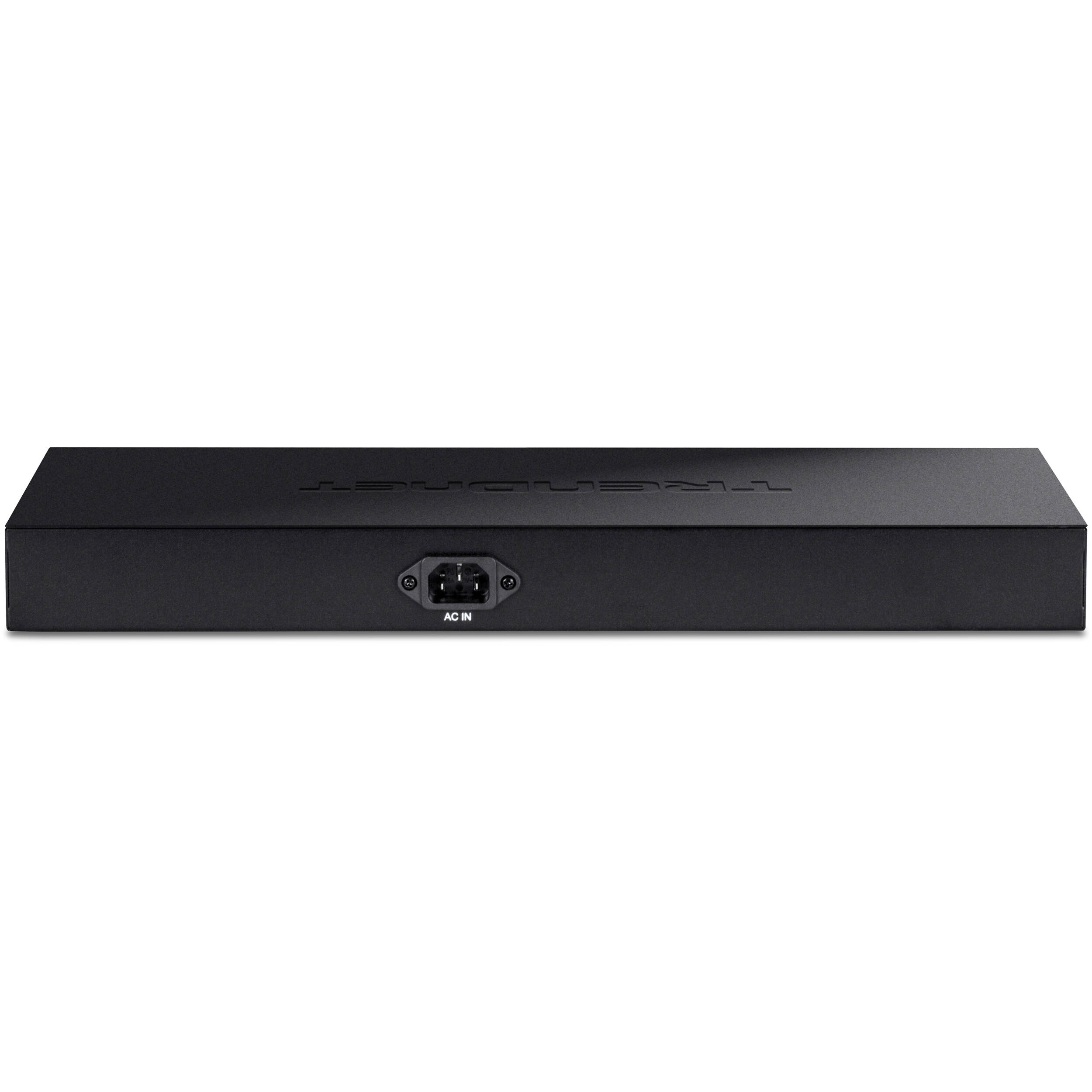 TRENDnet TPE-TG240G 24-port Gigabit PoE+ rack-mount switch with 370 W power budget — view 3