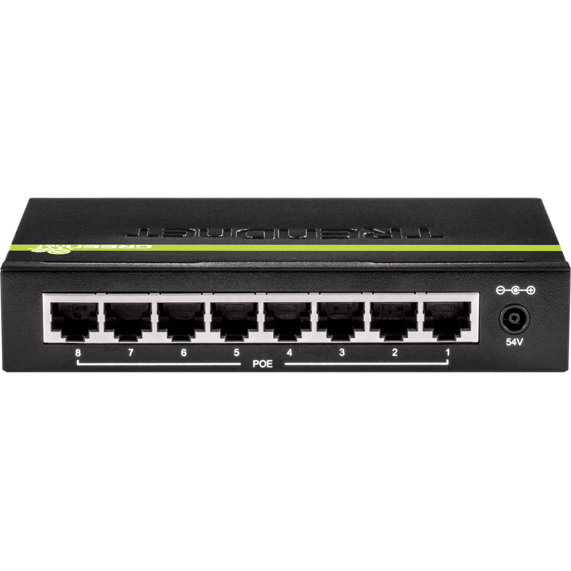 TRENDnet TPE-TG82G 8-port Gigabit PoE+ switch for cameras and access points — view 3