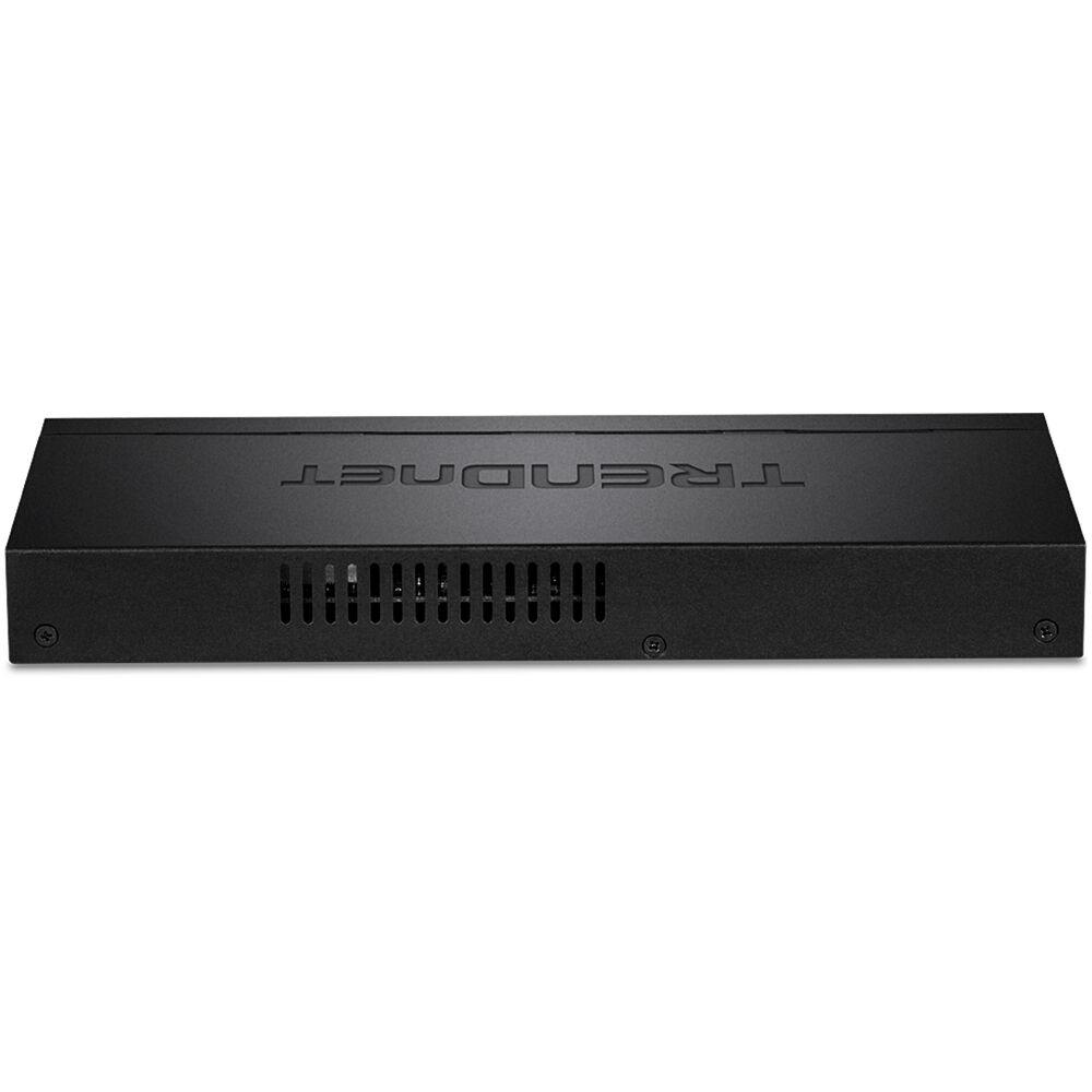 TRENDnet TPE-TG83 8-port Gigabit PoE+ switch, compact wall-mountable design — view 3
