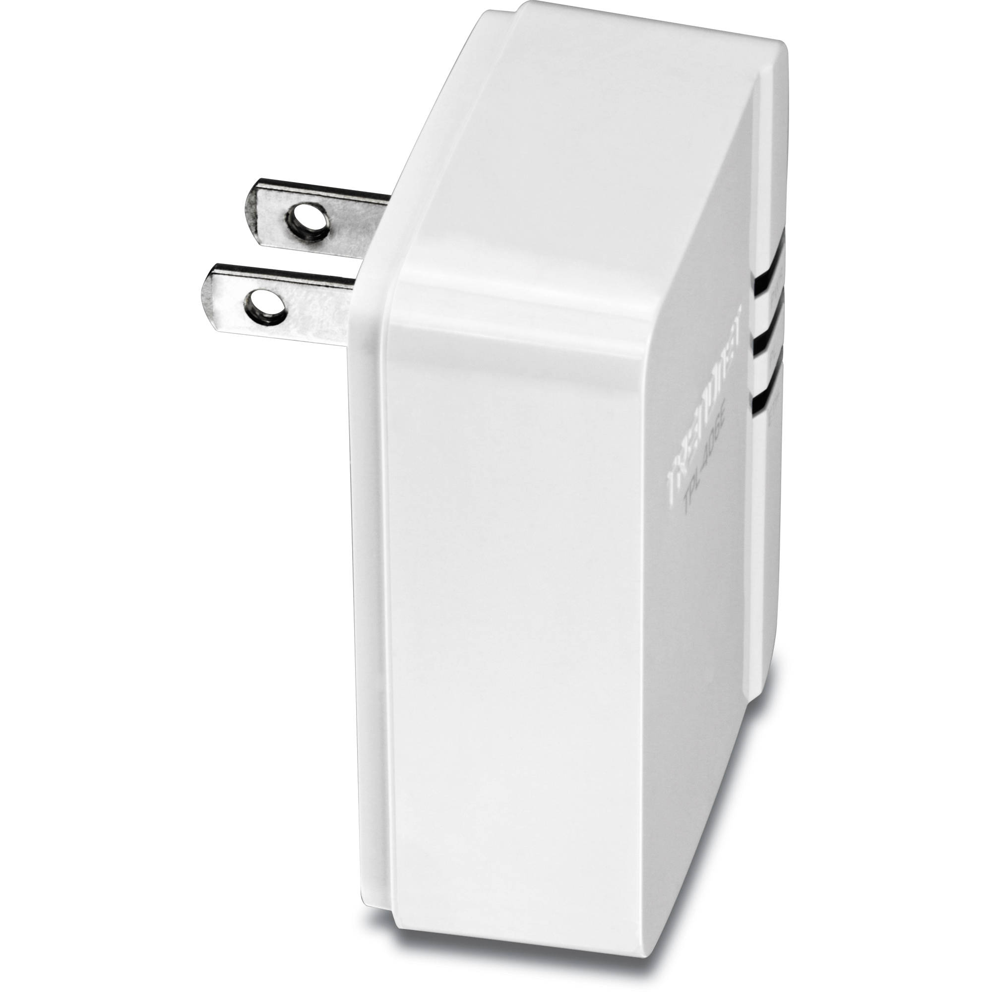 TRENDnet 500 AV compact powerline Ethernet adapter kit for extending wired network access — view 3