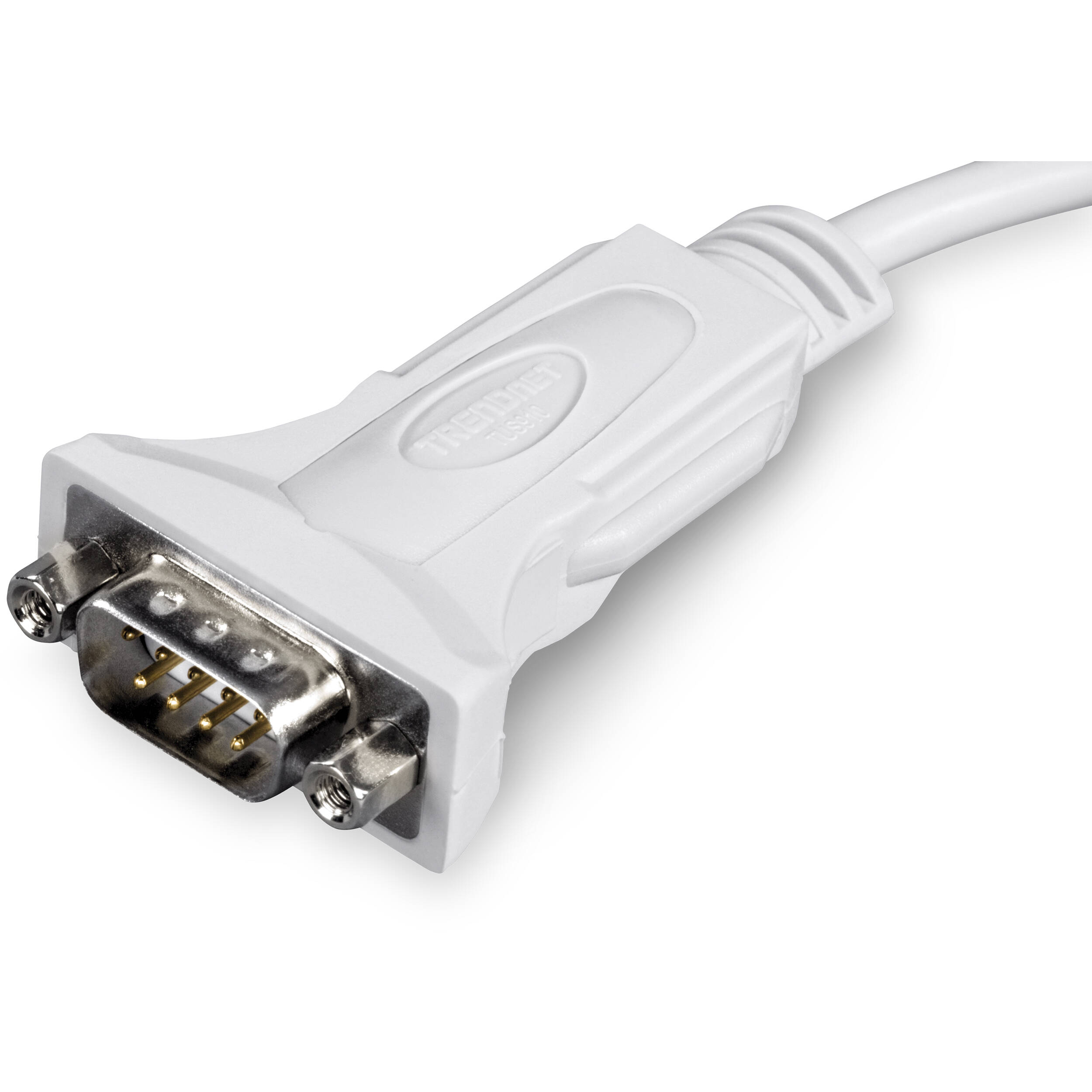 TRENDnet 10 foot USB to serial converter cable with USB Type-A and DB-9 connectors — view 3