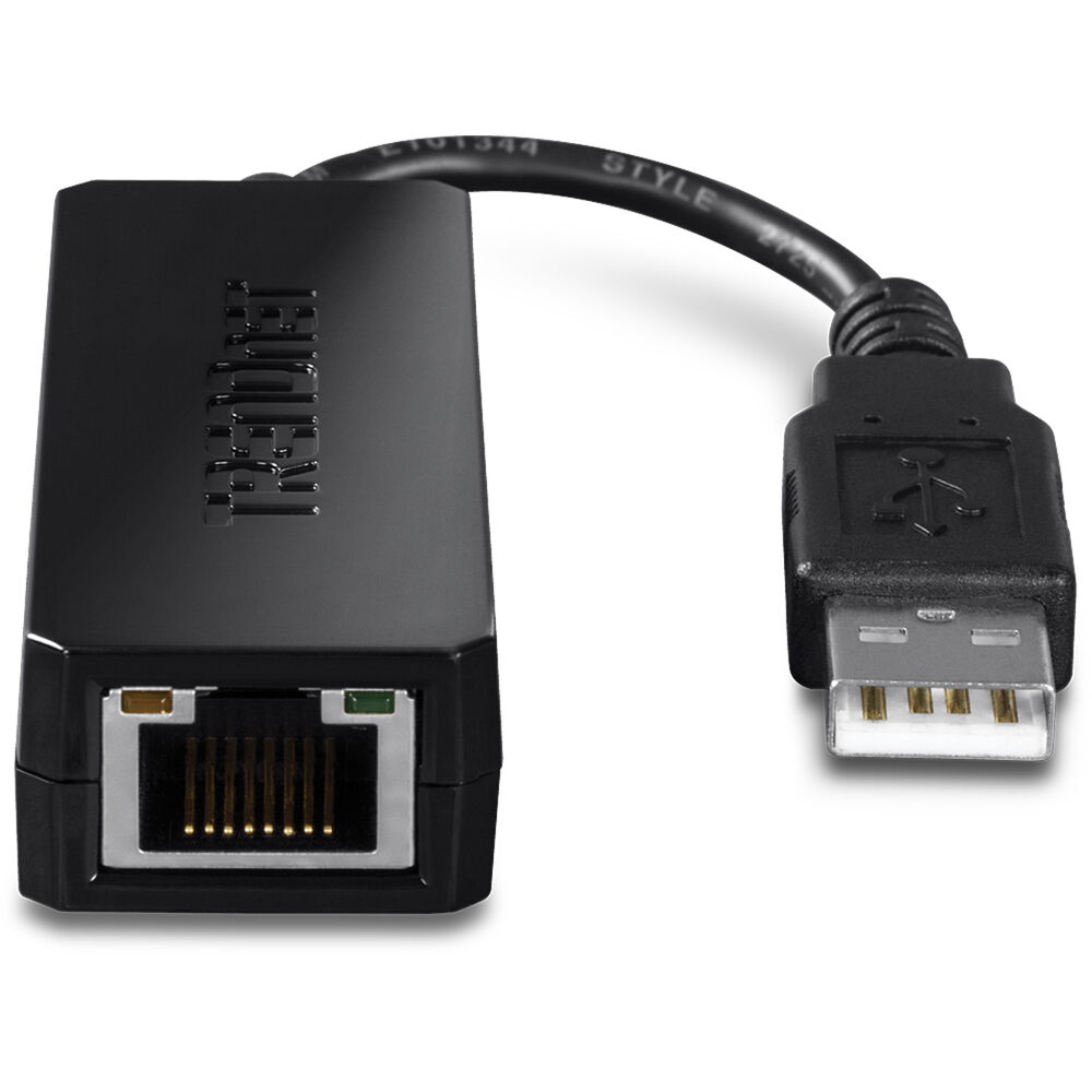 TRENDnet TU2-ET100 USB 2.0 to 10/100 Mbps Ethernet adapter for desktop and notebook PCs — view 2