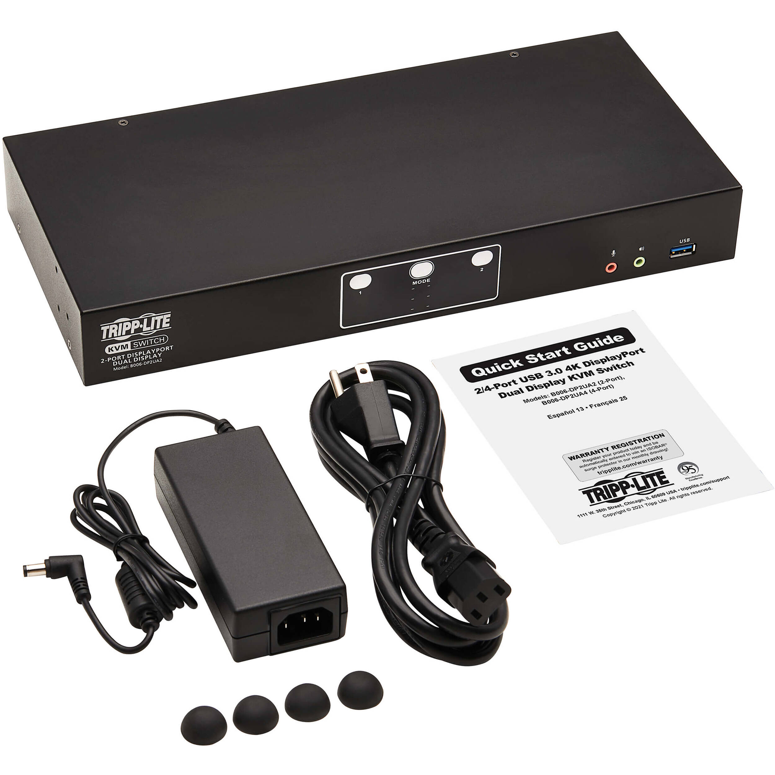 Eaton B006-DP2UA2 2-port DisplayPort KVM switch with 4K60Hz support — view 10
