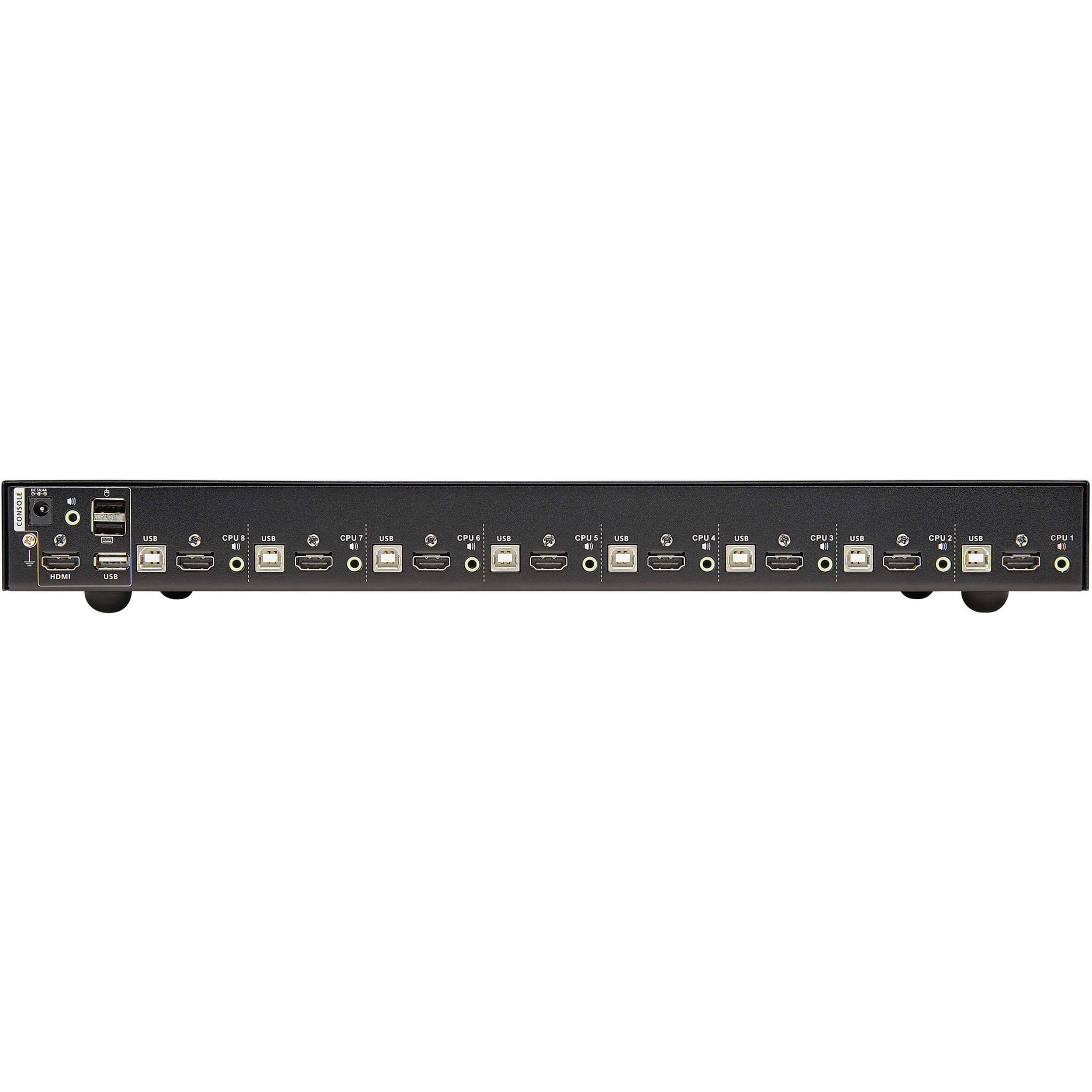 Tripp Lite B024-HU08 8-port HDMI USB KVM switch with audio and USB peripheral sharing, 1U rack-mount — view 2