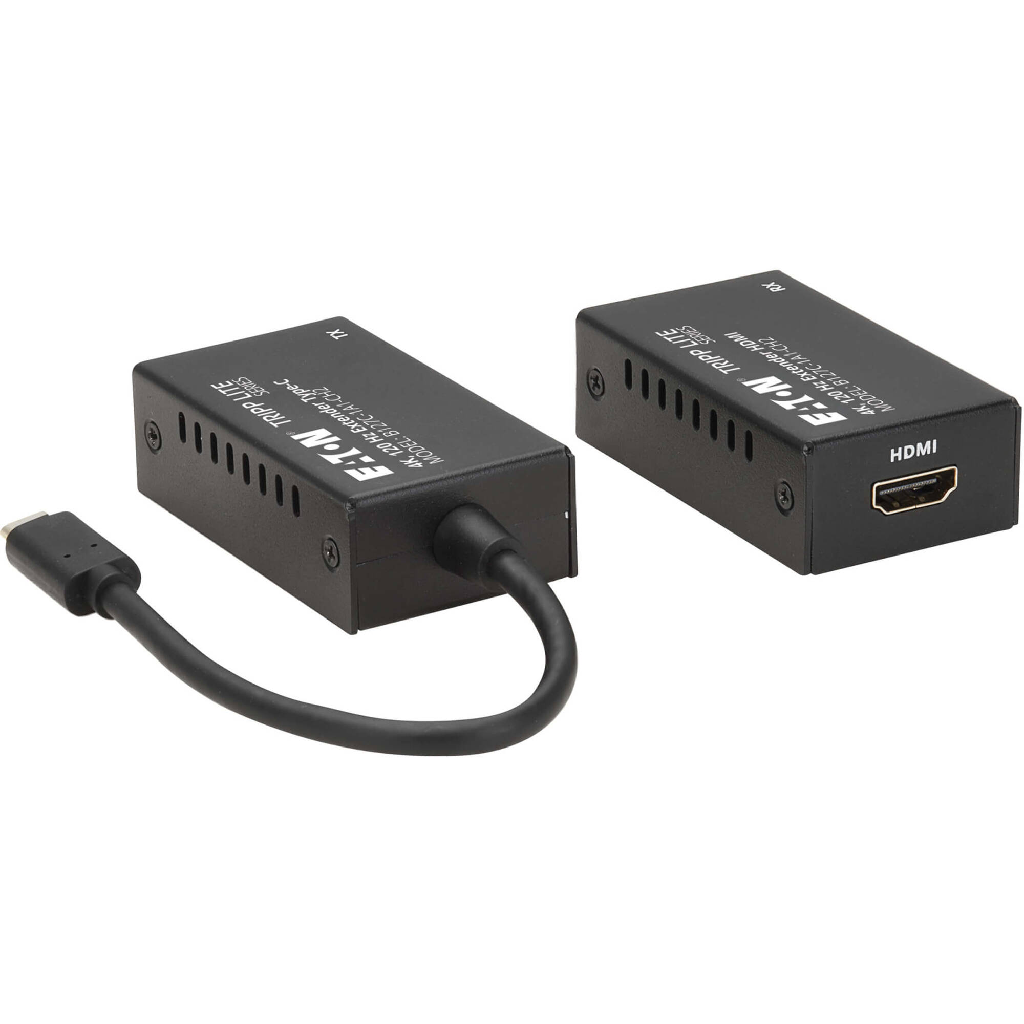Eaton Tripp Lite B127C-1A1-CH2 USB-C to HDMI Cat6 extender kit for 4K HDR10 AV installs — view 2
